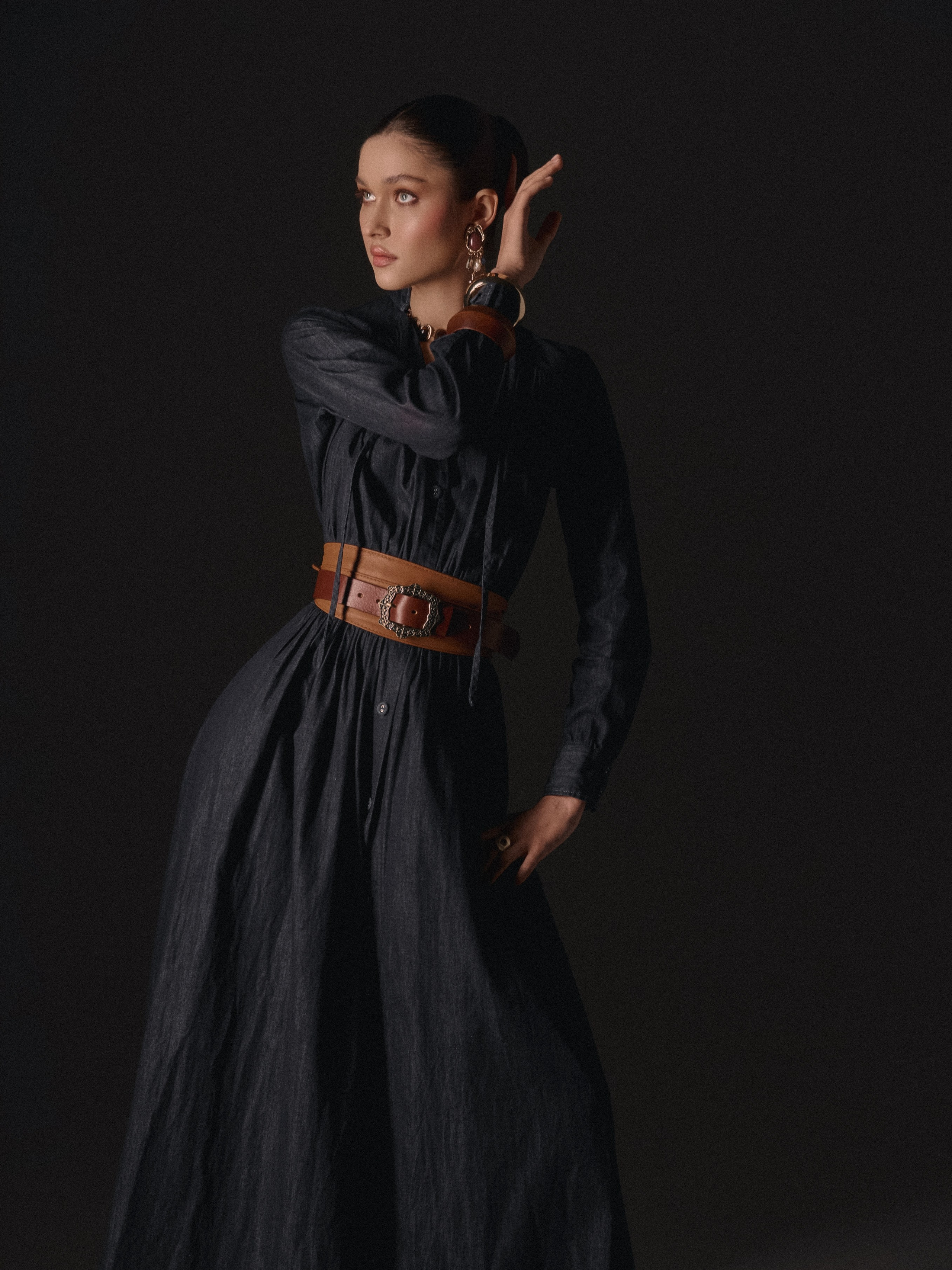 фотосессия в студии в платье