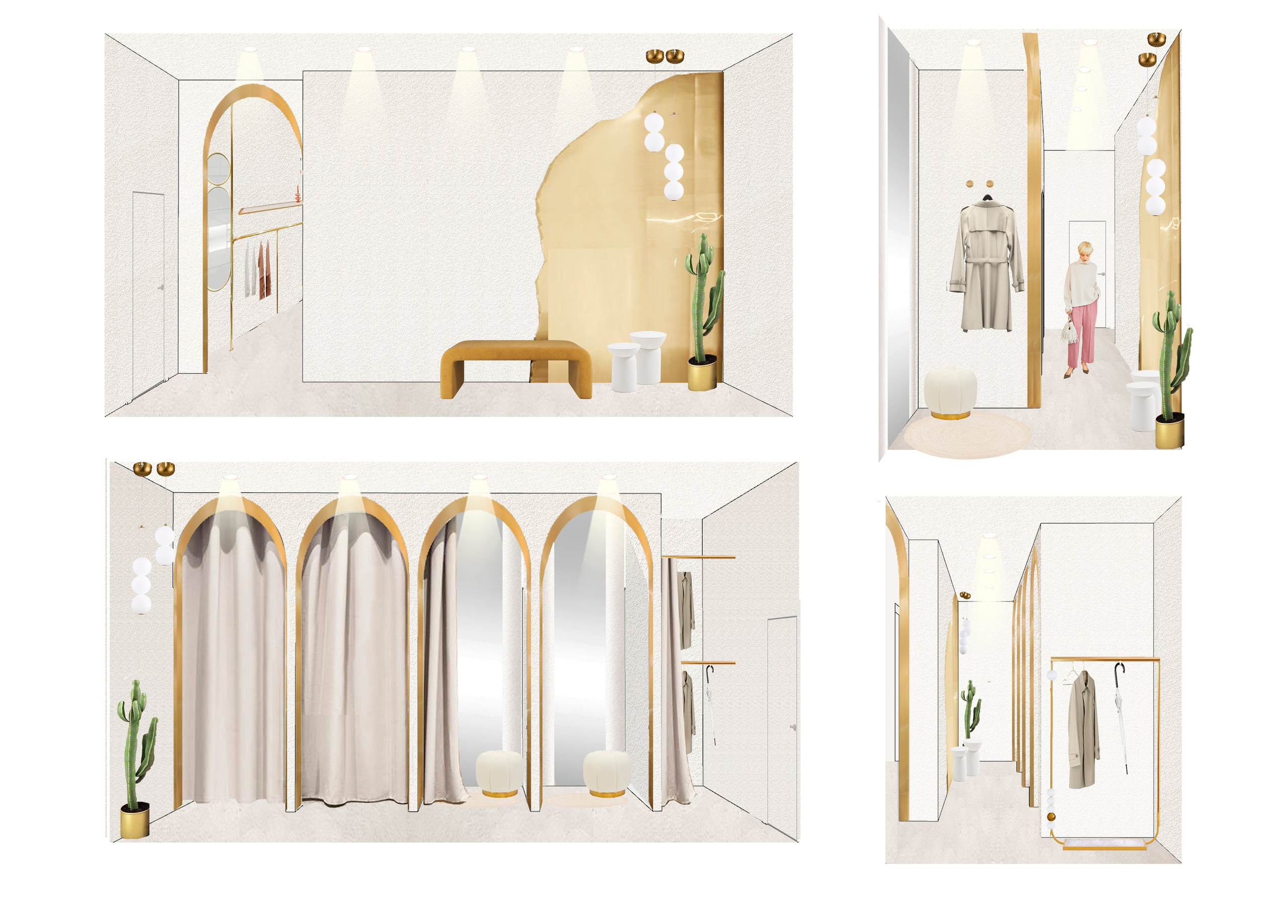 ТОРГОВЫЕ ЗАЛЫ, ОФИС «ANNA VERDI». Студия дизайна интерьеров FORMA