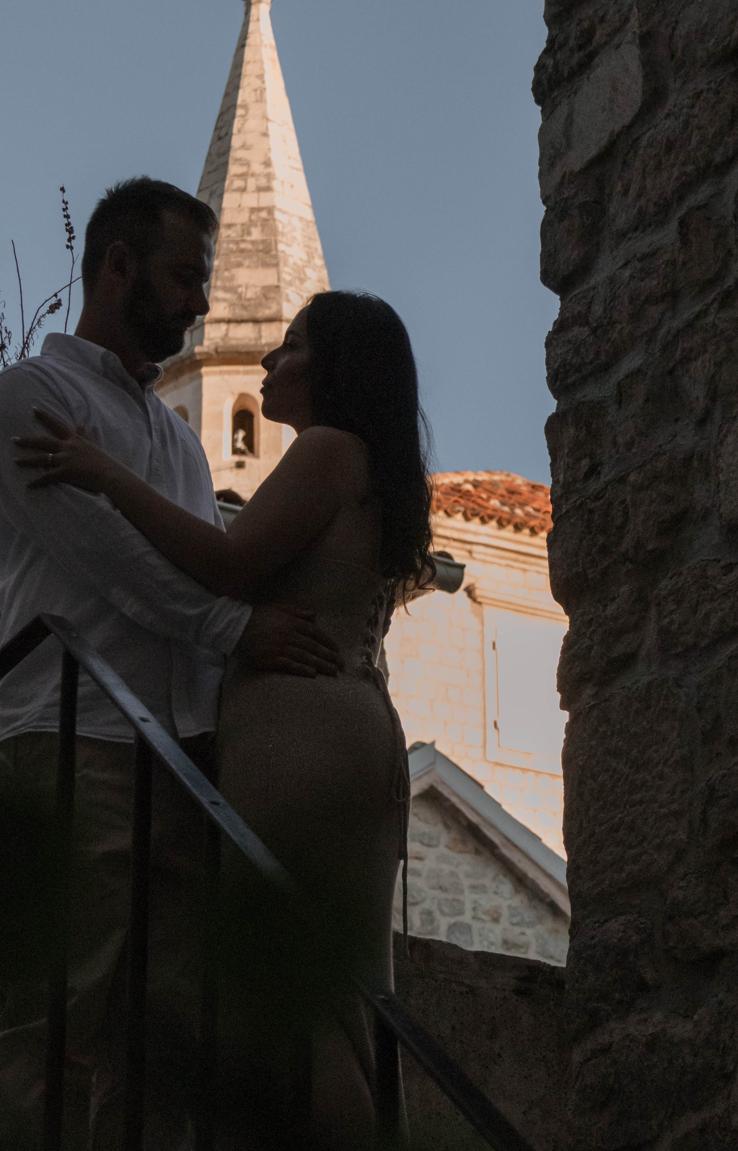 Engagement photo shooting in Montenegro. Portrait photographer in Tivat Montenegro Katerina Kirsanova