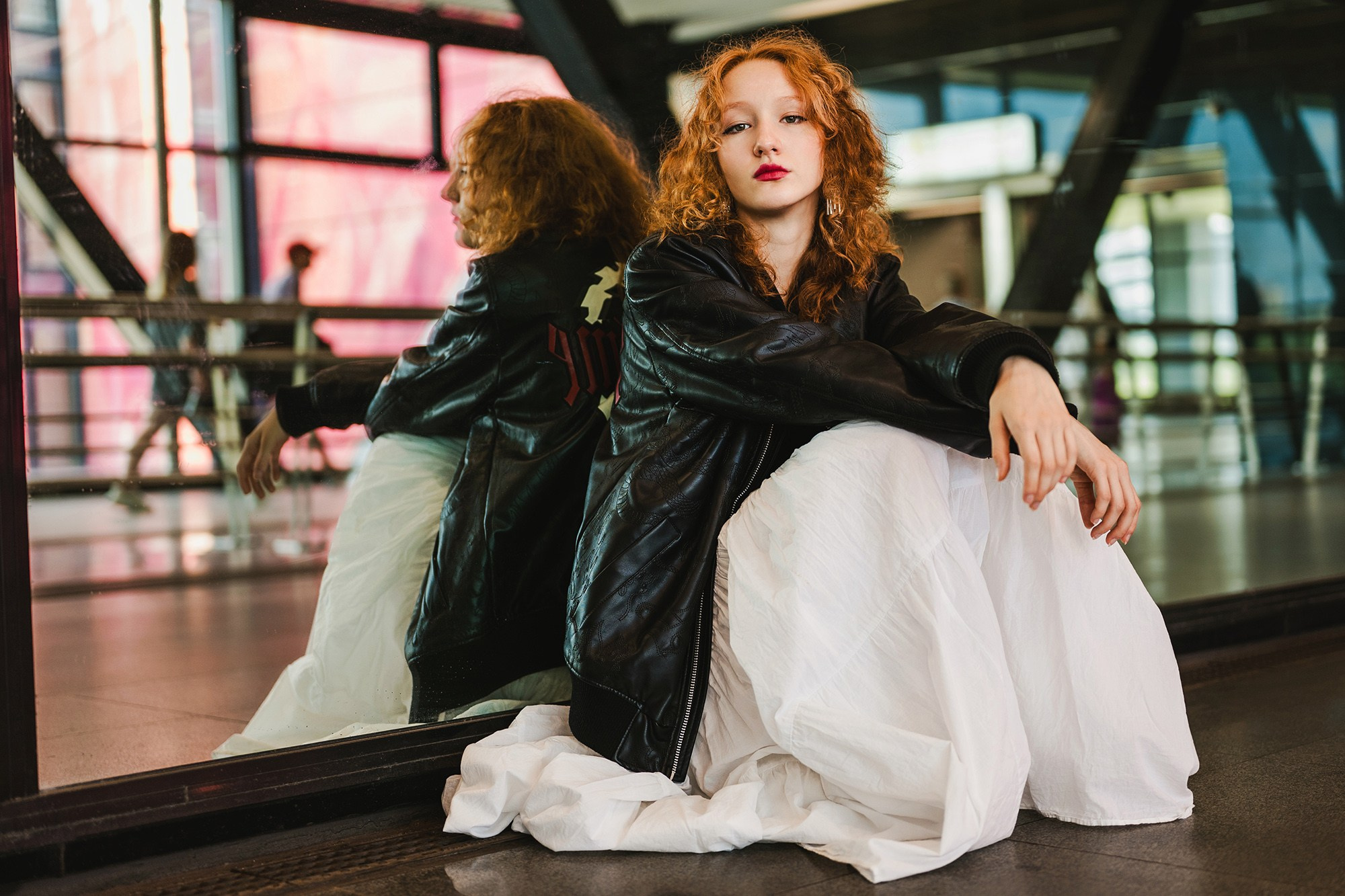 Екатерина. Съемка в метро. Олег Воронов. Портретный фотограф