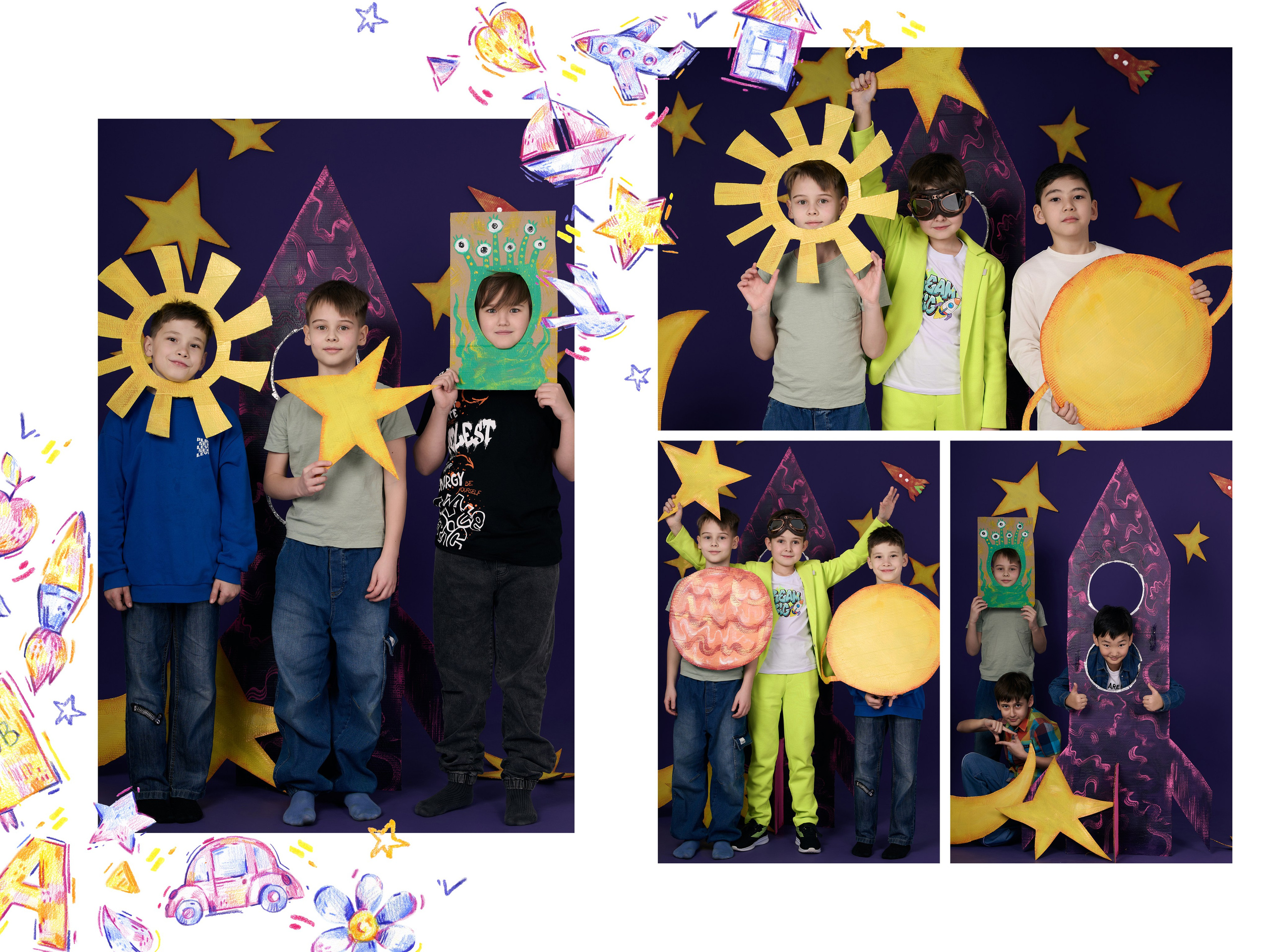 4 класс, креативный школьный альбом. Фотограф в Алматы — Алексей Коньков | Репортаж, свадьбы, портреты, Love story