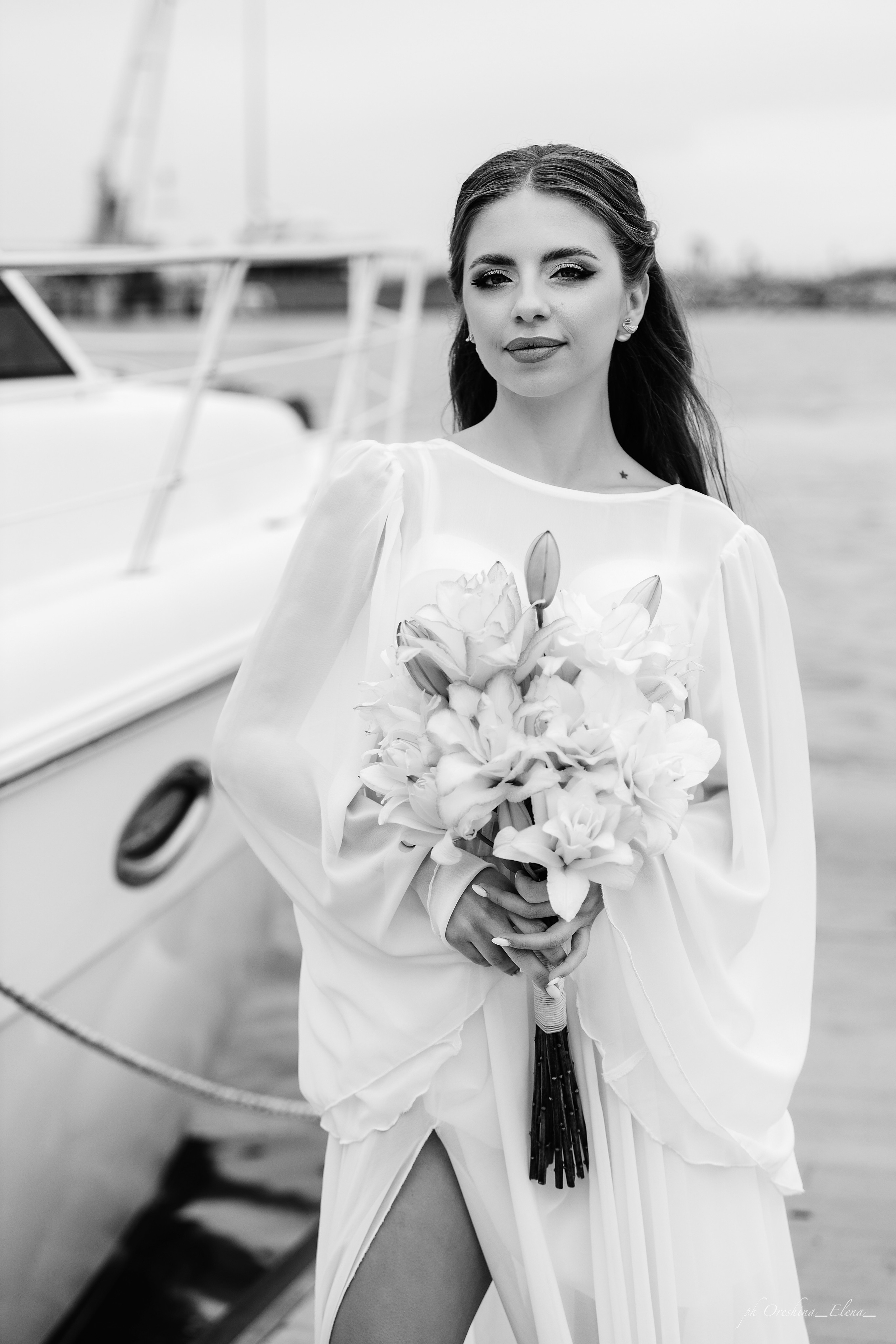 невеста фотосессия на яхте 