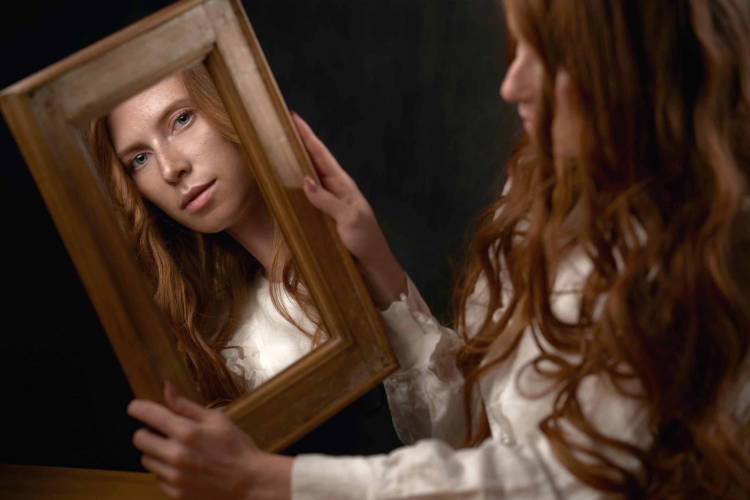 Женский студийный портрет, женский драматический порте, фотограф спб, женский художественный портрет, Фотограф Горшенин Сергей