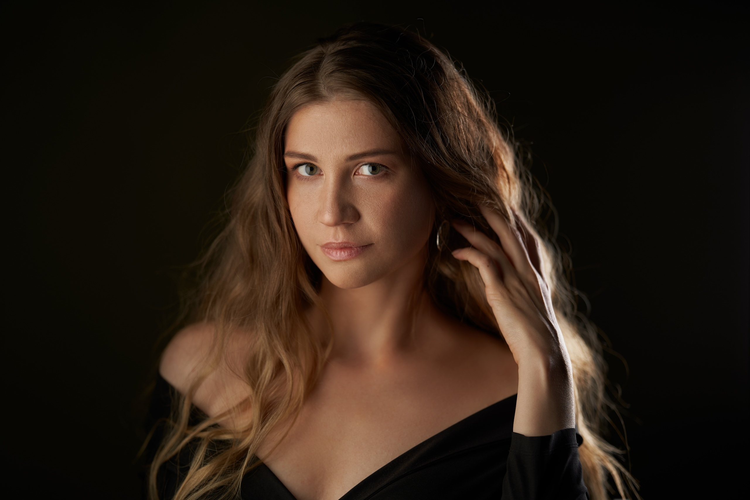 Женский студийный портрет, женский драматический порте, фотограф спб, женский художественный портрет, Фотограф Горшенин Сергей