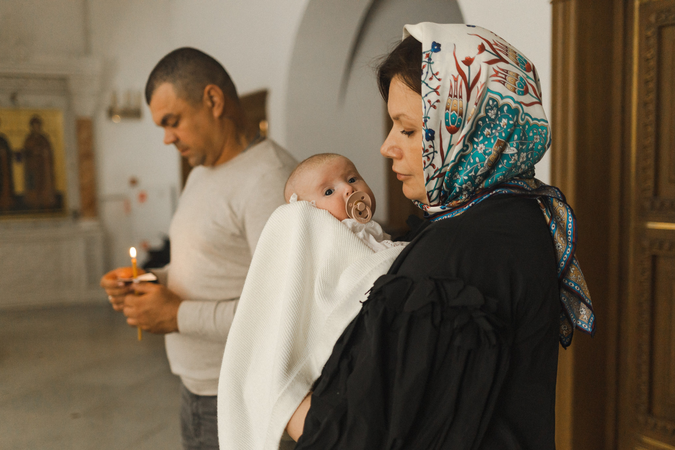 Крещение Стефании. Семейный фотограф в Москве