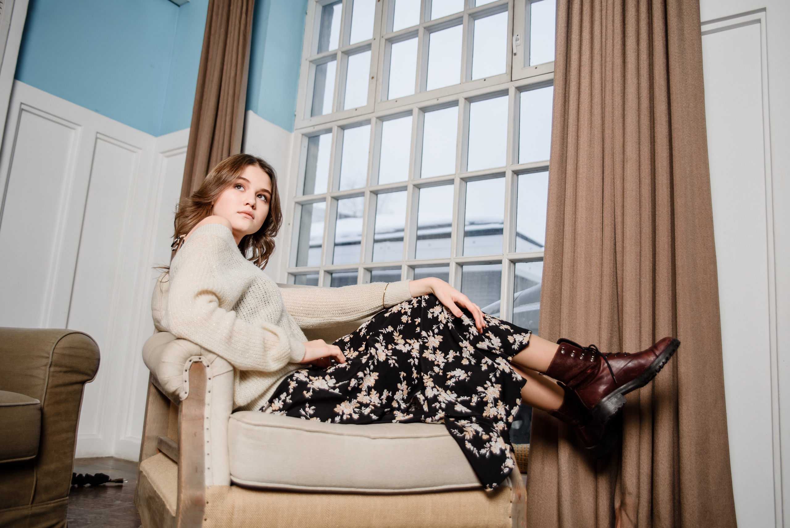 Портретная фотосессия в студии Москва. Фотограф Москва