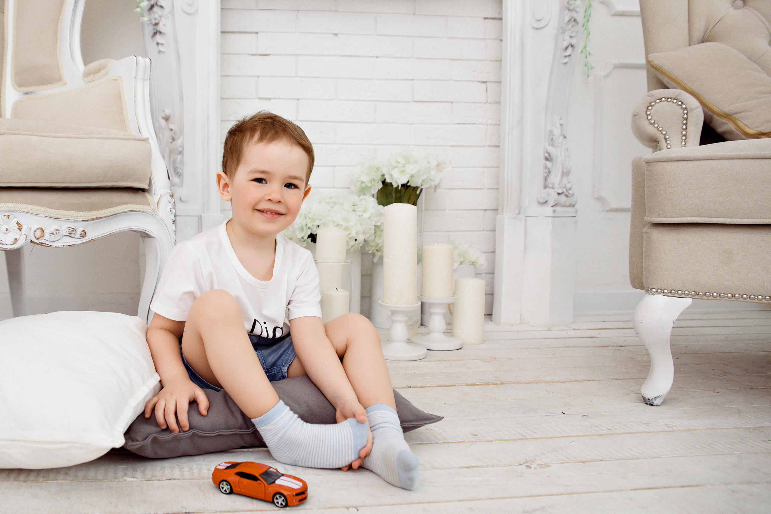 Детская фотосессия в студии. Фотограф Москва