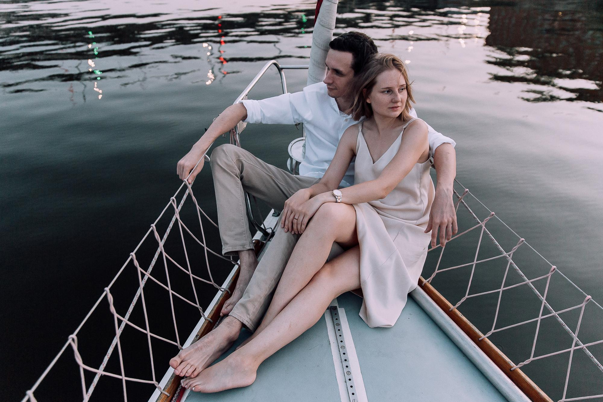 Прогулки на яхте. Свадебный и портретный фотограф в Нижнем Новгороде и Нижегородской обл