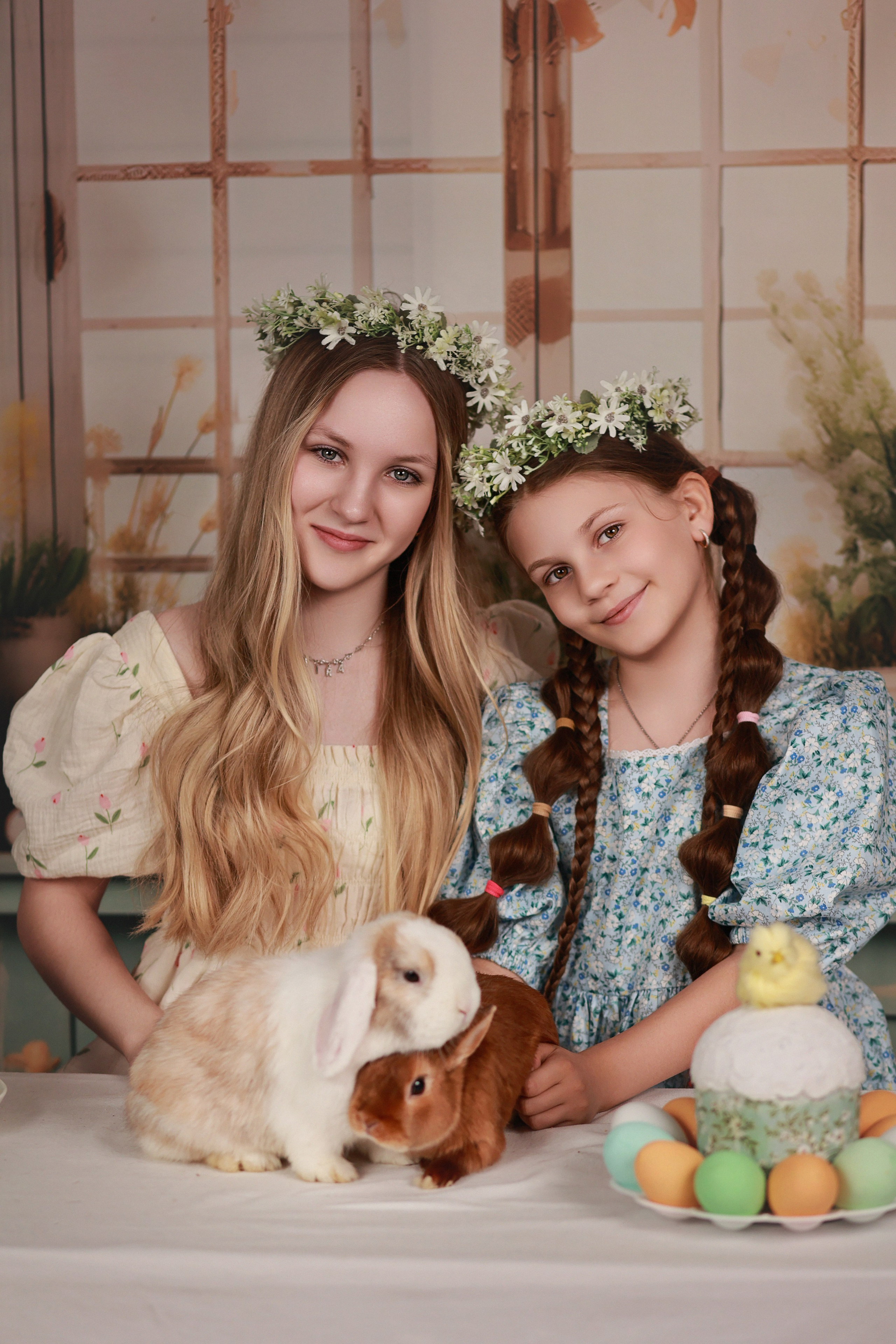 Фотопроект с козочкой и кроликами. Детский семейный фотограф Краснодар