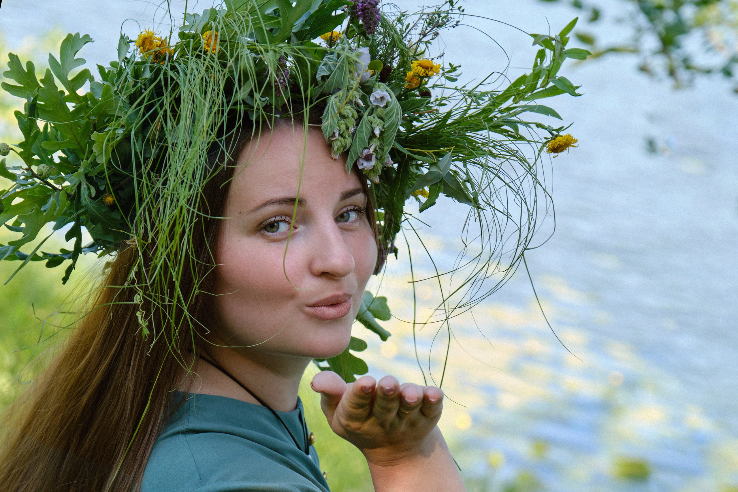 Летняя фотосессия на природе, в лесу, на улице. Семейная с детьми