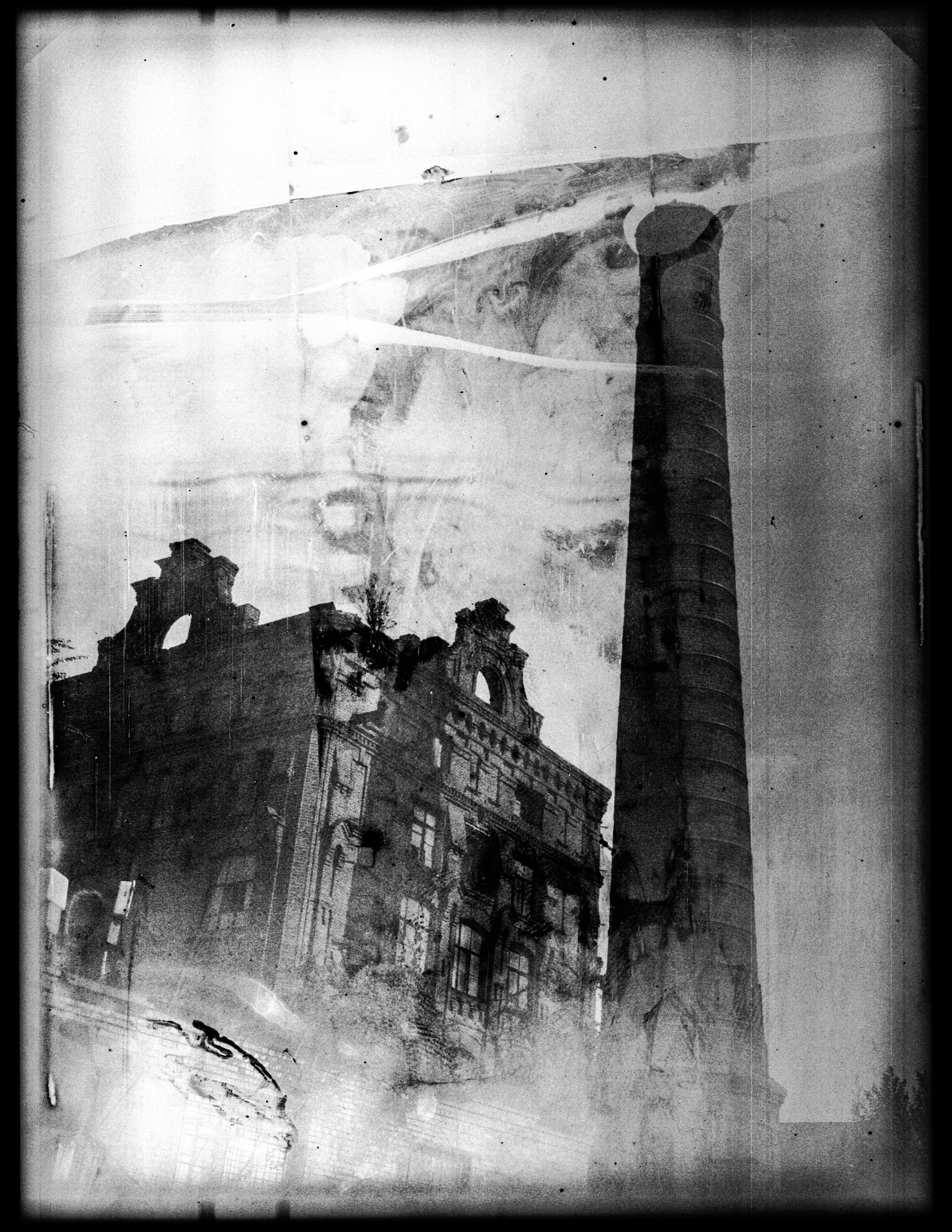 Glass plates. Darkroom aesthetics