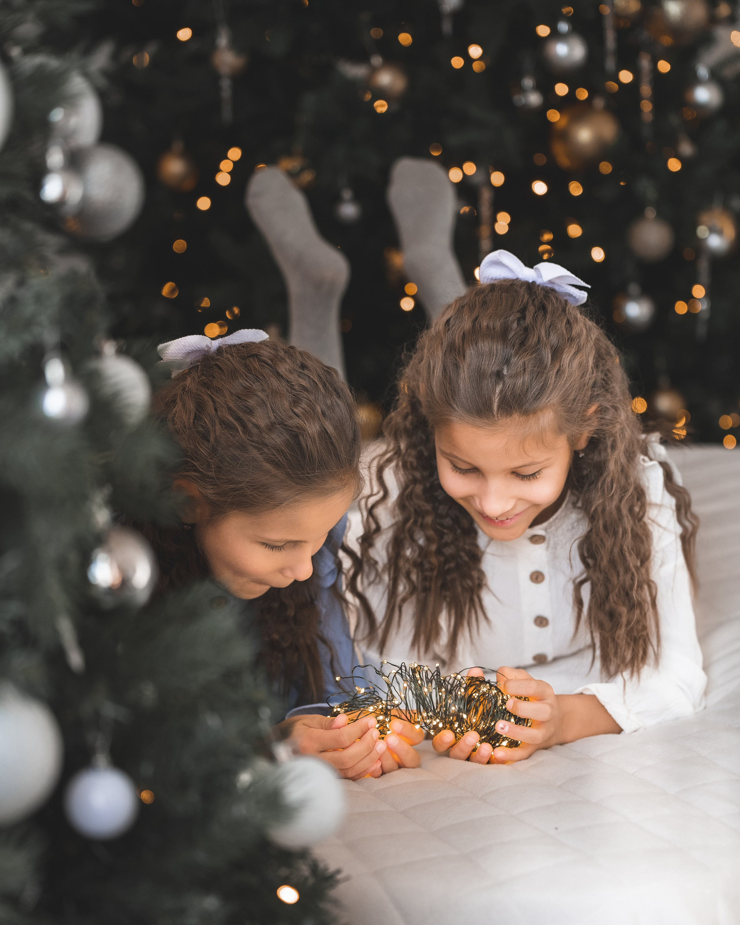 Новогоднее Близняшки. Фотограф г. Хабаровск