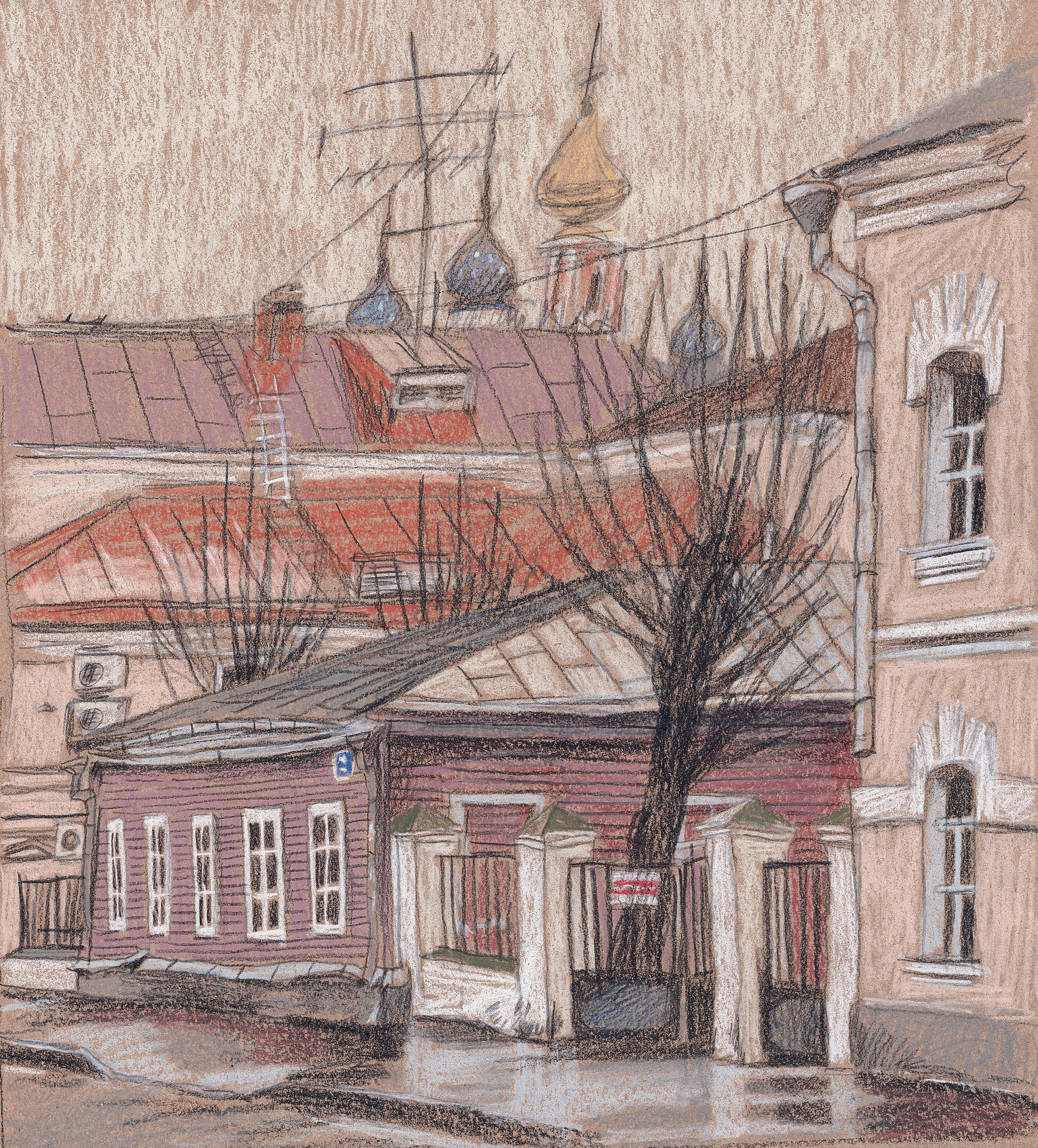 Домики. Художник Карина Милосердова