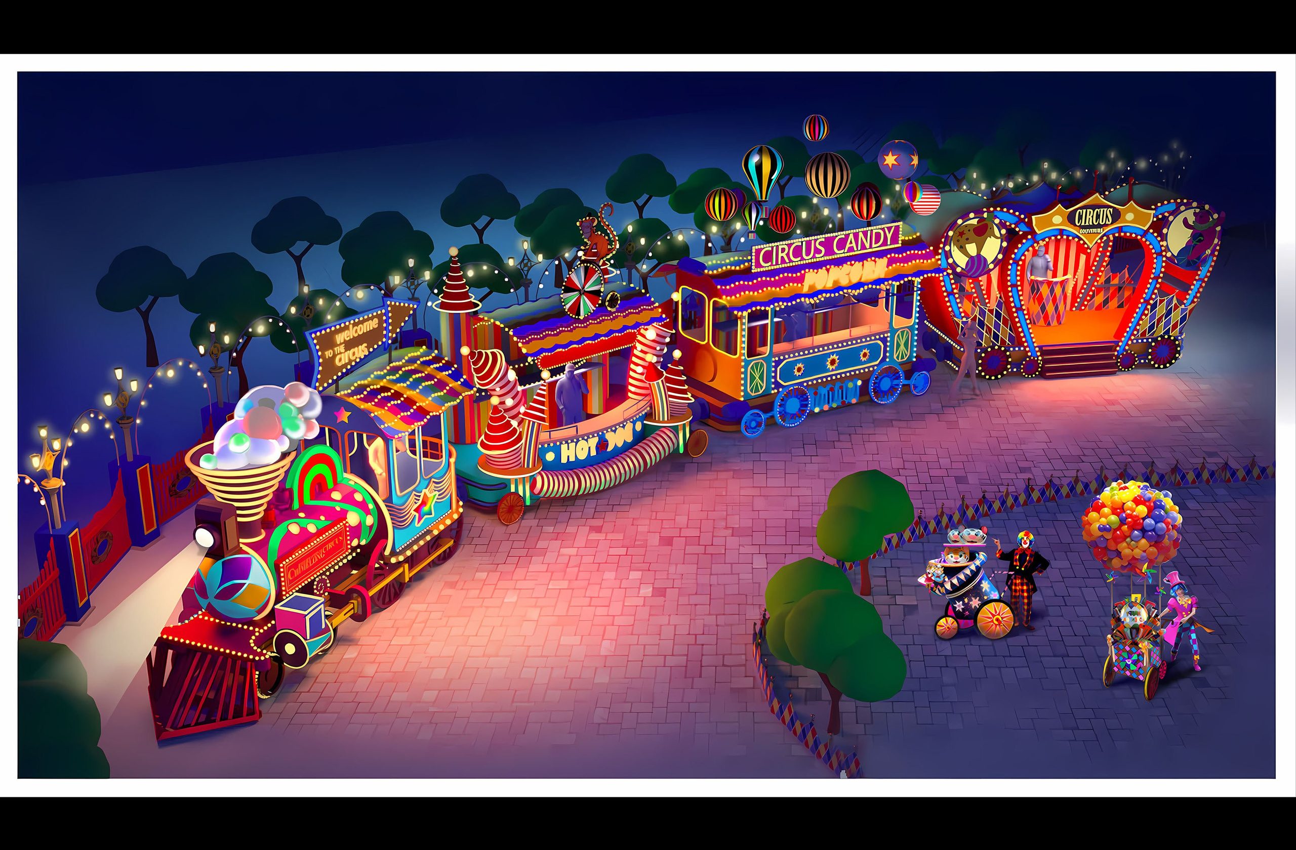 THEMED PARK. Munina Dina. Set design portfolio