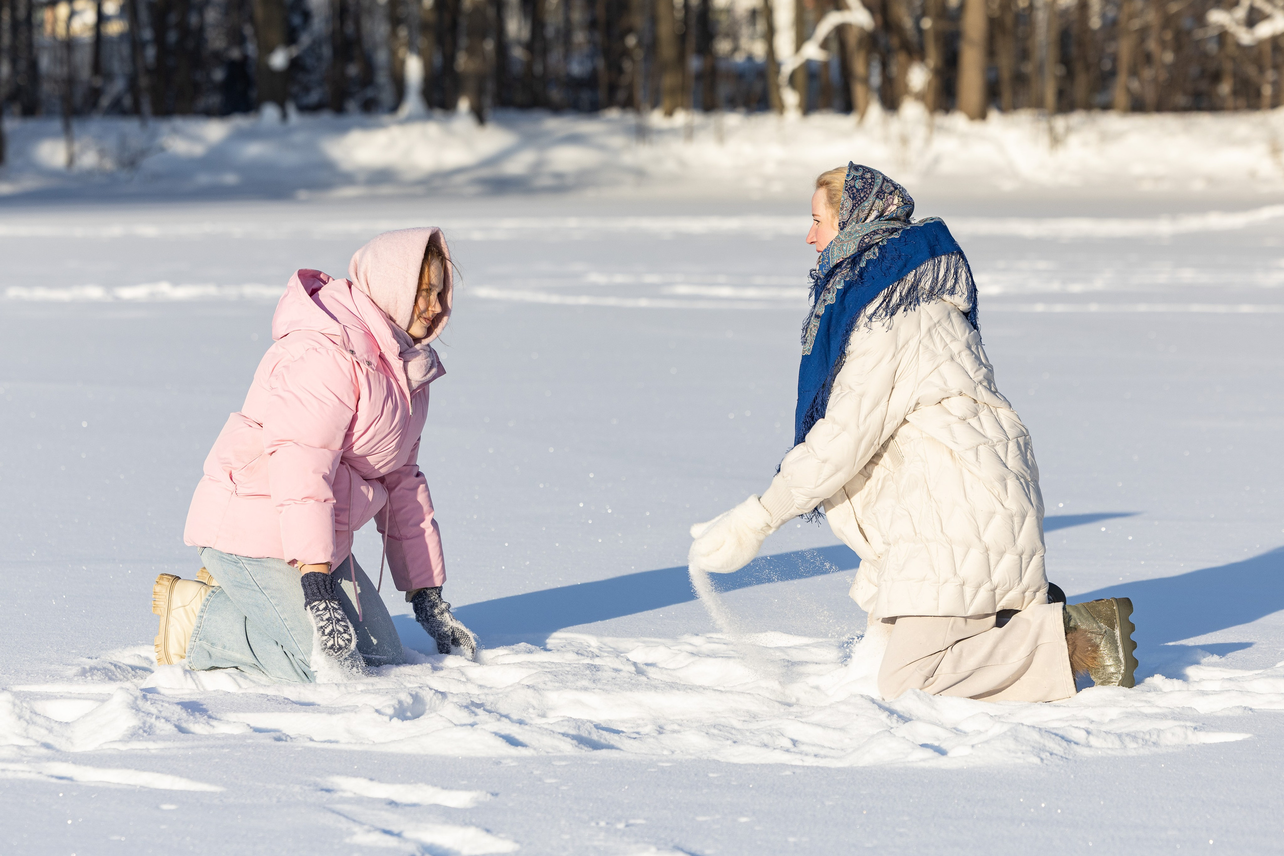 Олеся. Зимний фотосет. Фотограф Владимир Охрименко