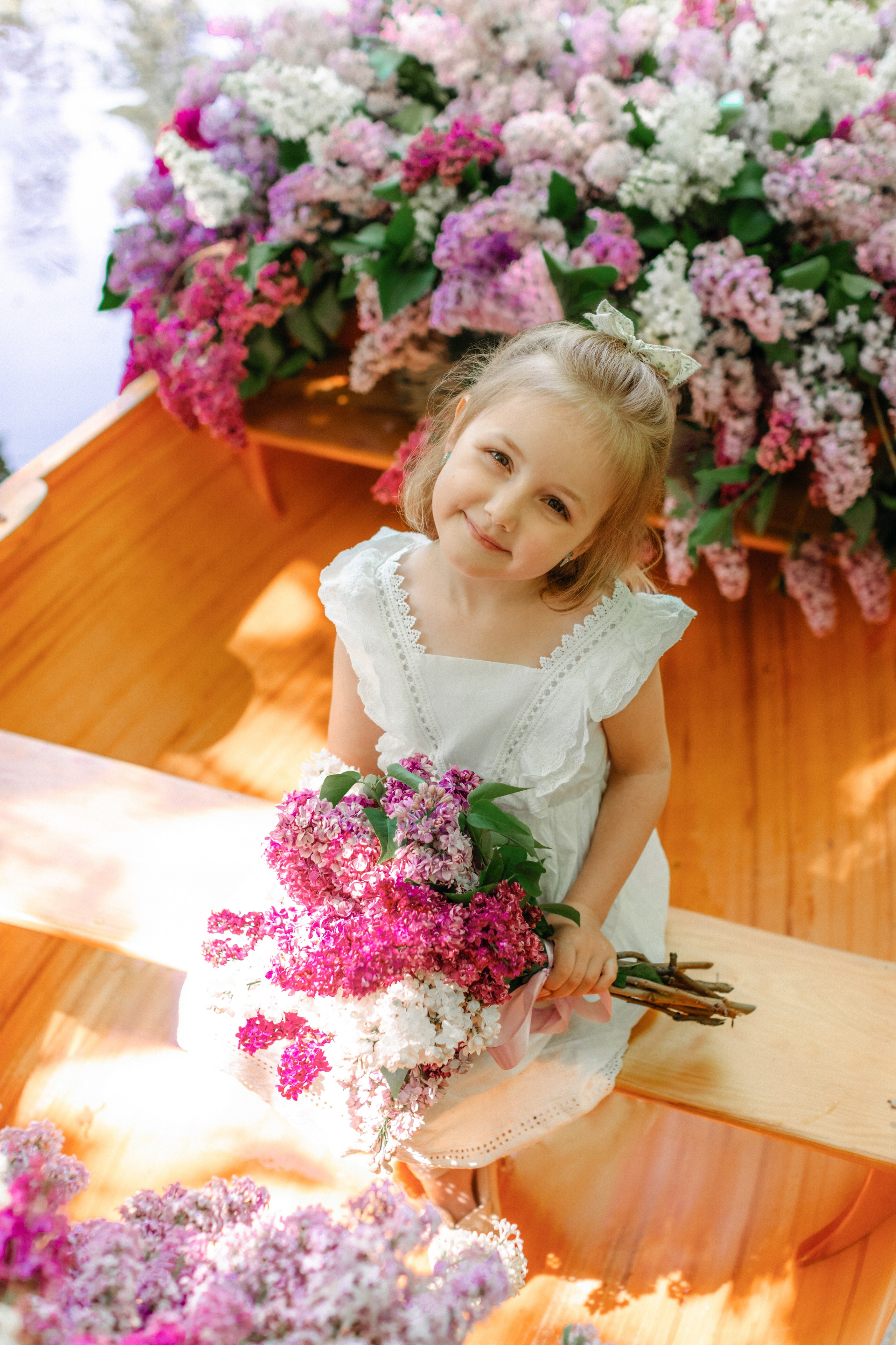 Утро в цветочной лодке. Фотограф в Москве Ольга Сатони