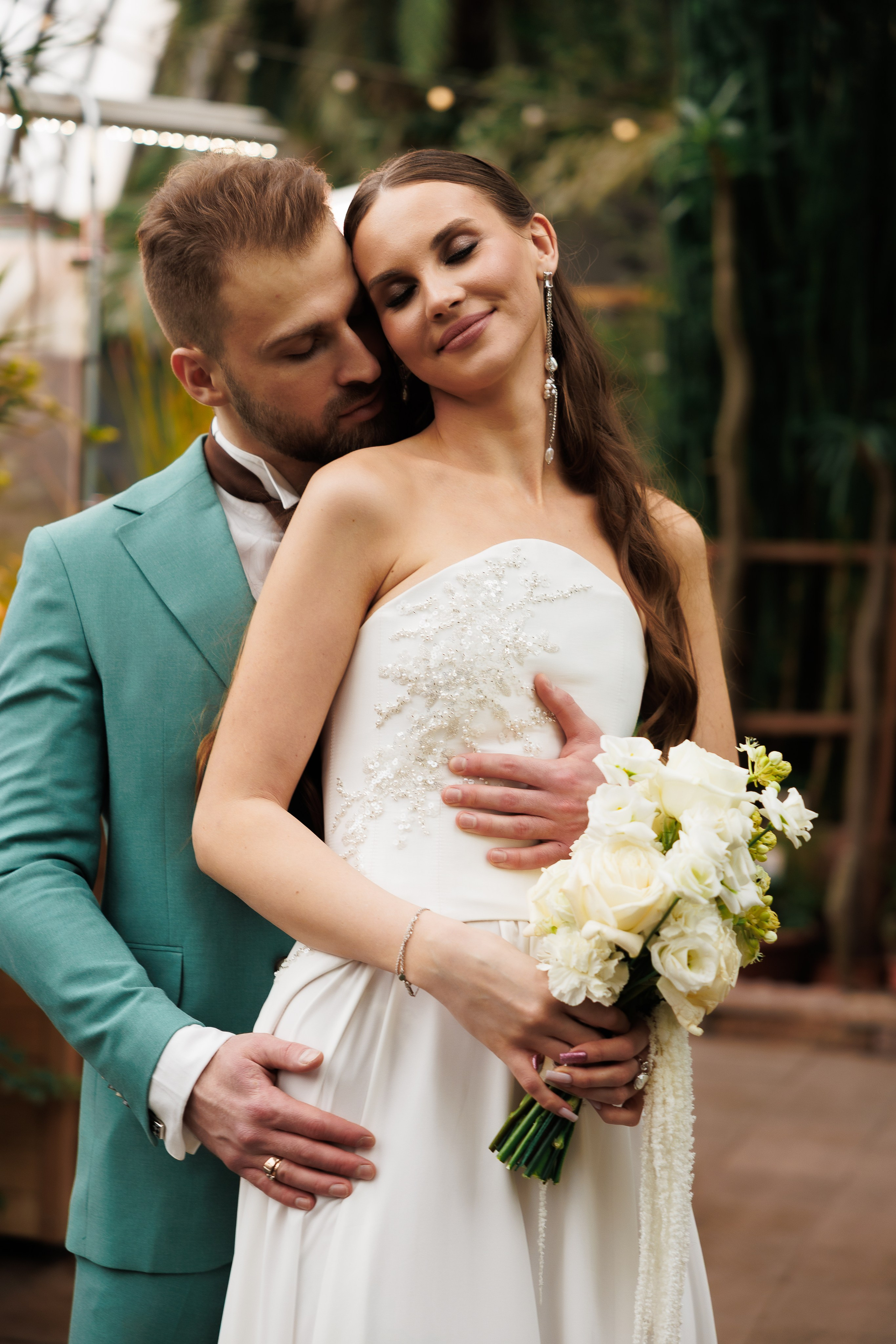 Свадебная прогулка в оранжерее. Питер. Свадебный и семейный фотограф в Москве Красинская Мария