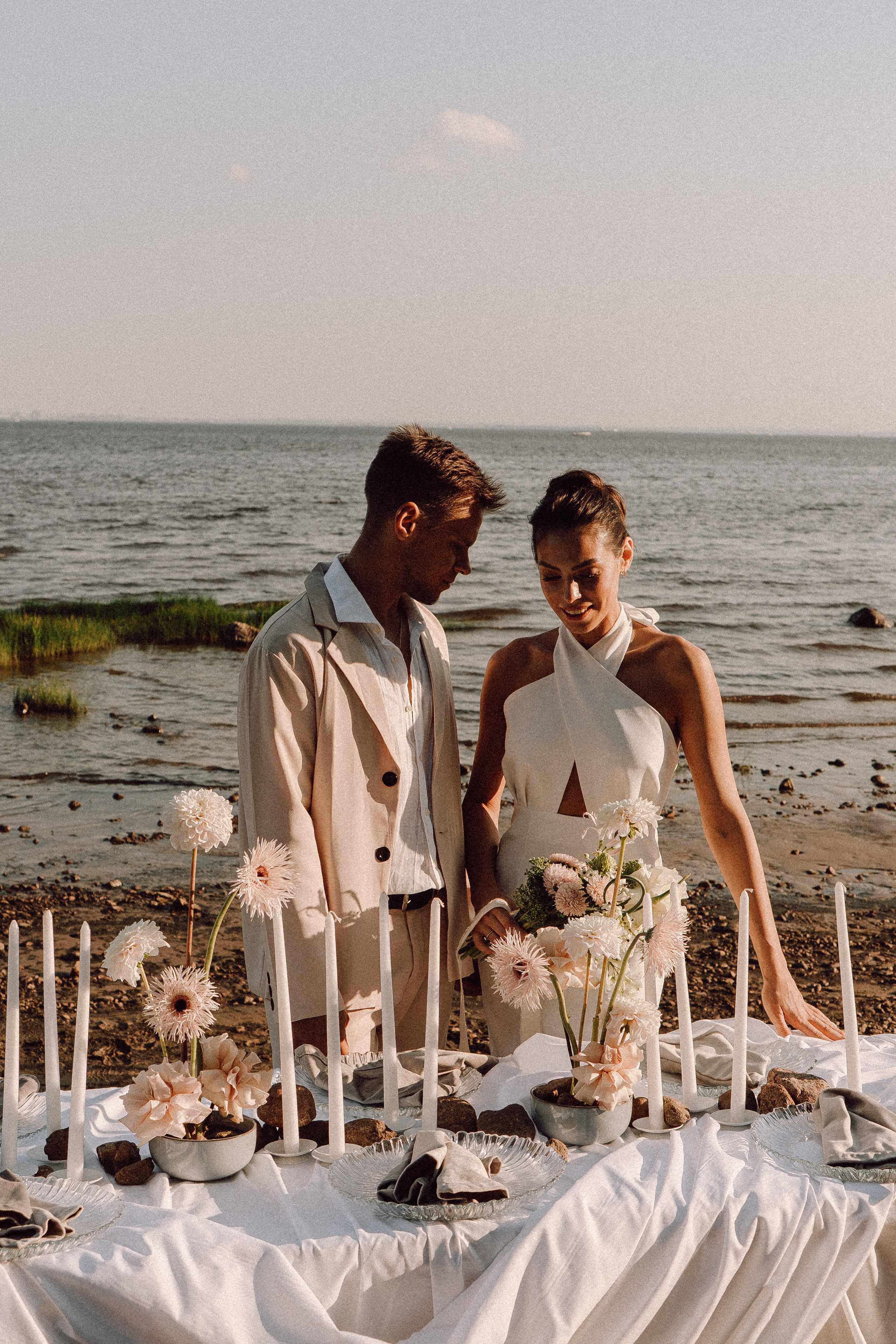 СВАДЕБНАЯ ФОТОСЕССИЯ ВЫЕЗДНОЙ ЦЕРЕМОНИИ (ФИНСКИЙ ЗАЛИВ). Профессиональный фотограф, Санкт-Петербург — Виктория Богомолова