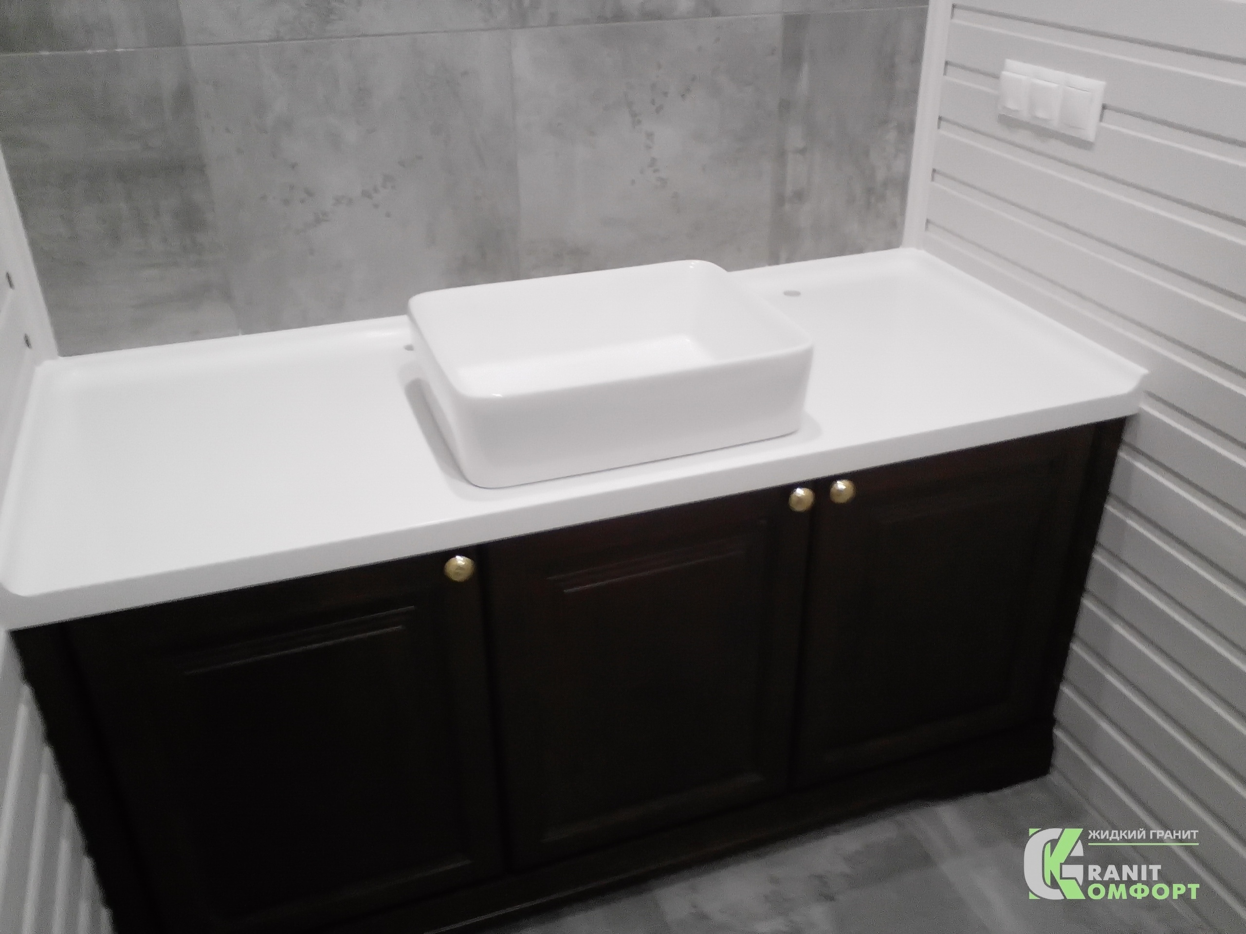 Столешницы в ванную комнату. Гранит-Комфорт|Столешницы из искусственного камня в Перми |Пермь