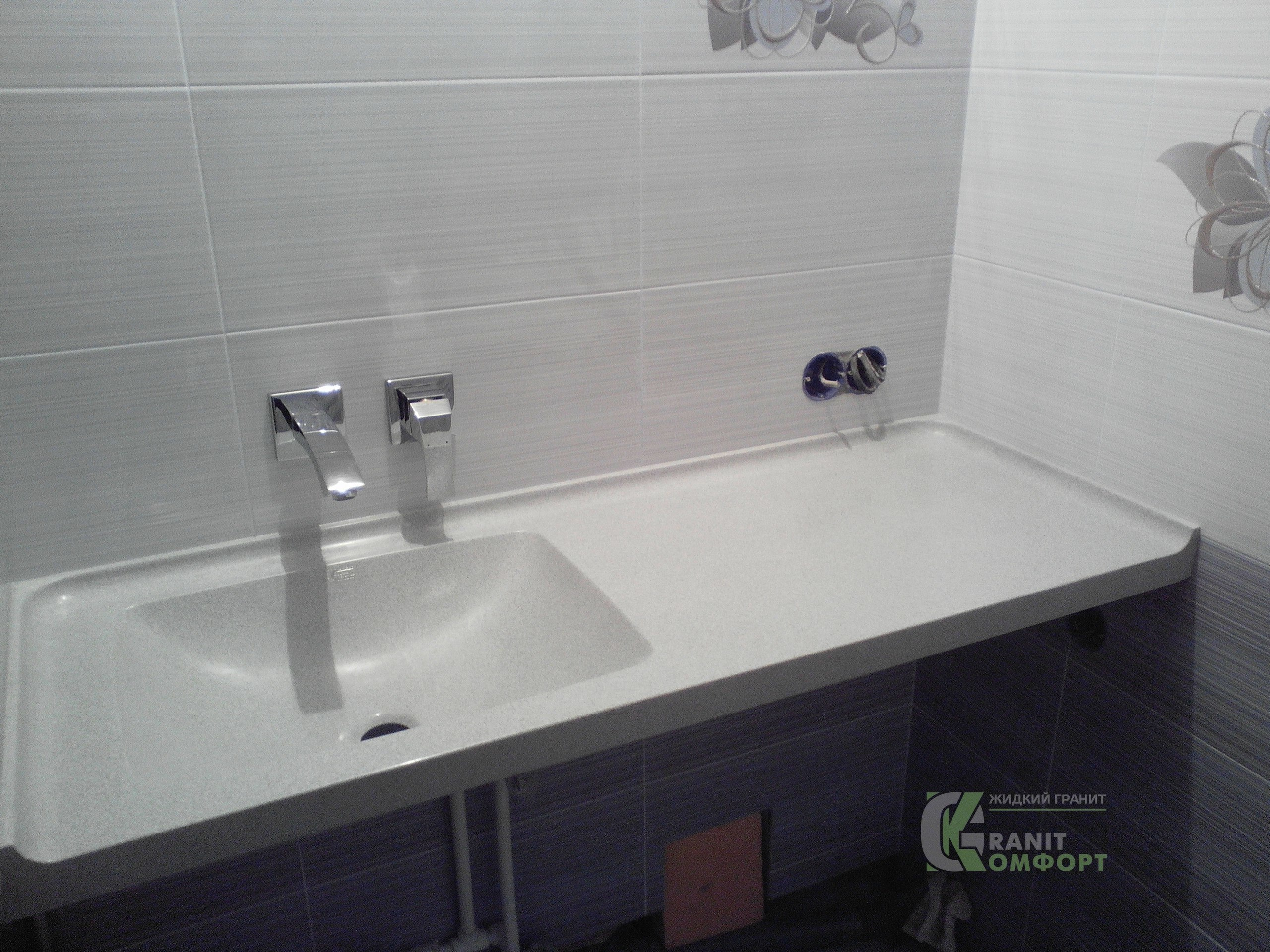 Столешницы в ванную комнату. Гранит-Комфорт|Столешницы из искусственного камня в Перми |Пермь