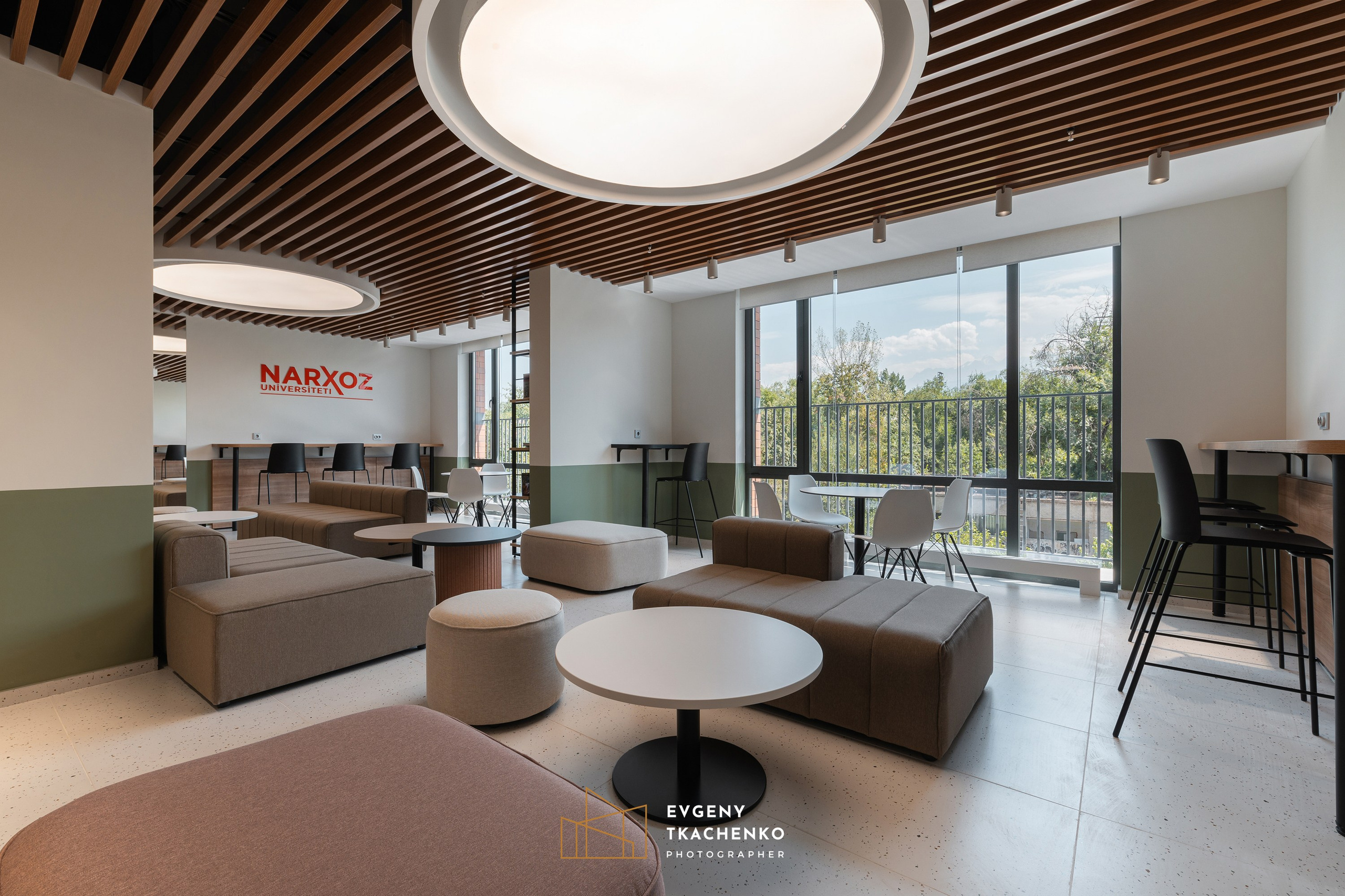 Общежитие университета NarXoz в Алматы. Архитектурный и интерьерный фотограф в Казахстане