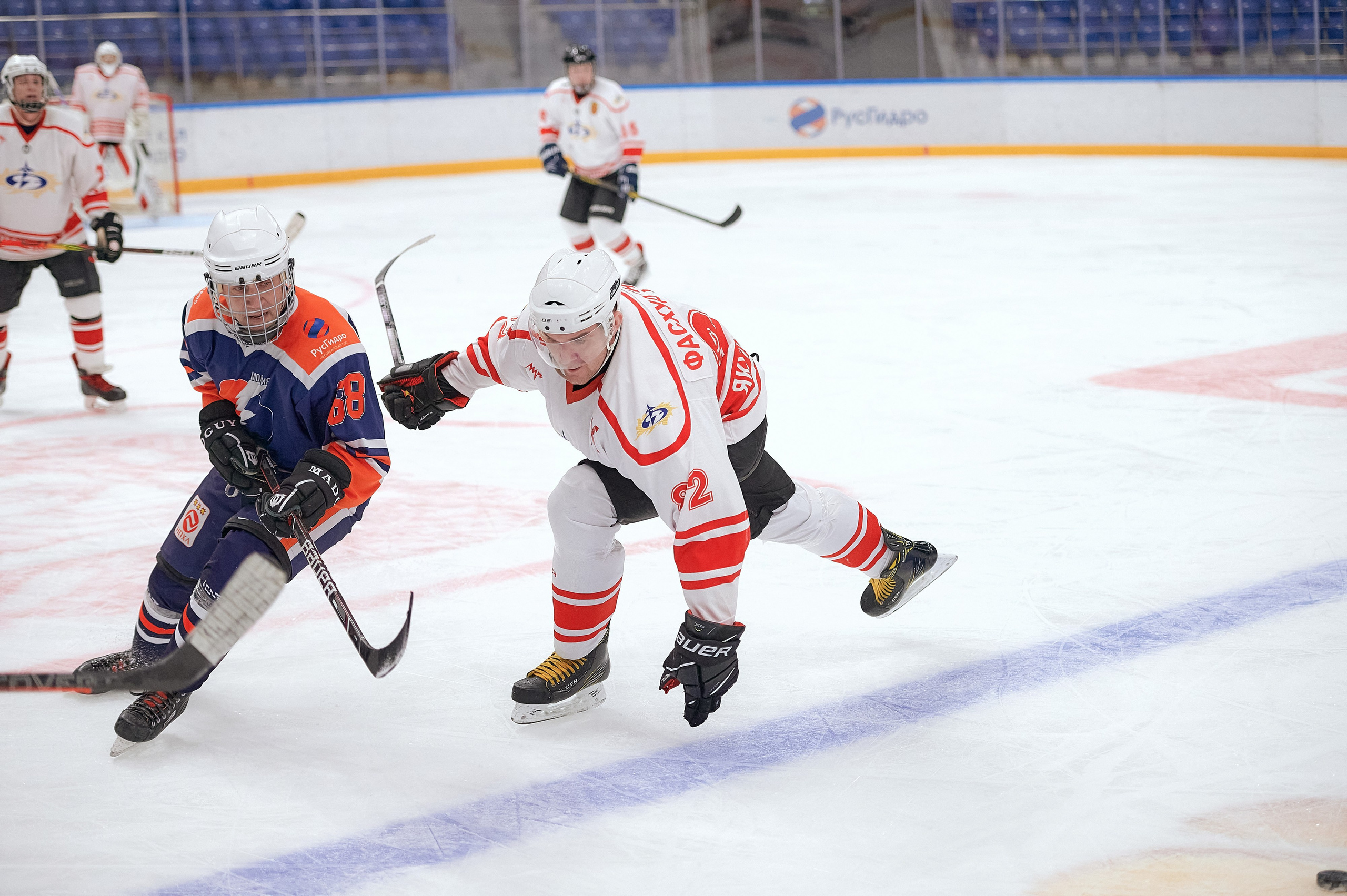 Портфолио репортажной фотосъёмки: Кристалл арена — Хоккей — РусГидро. Фотограф Яковлев Роман — Красноярск