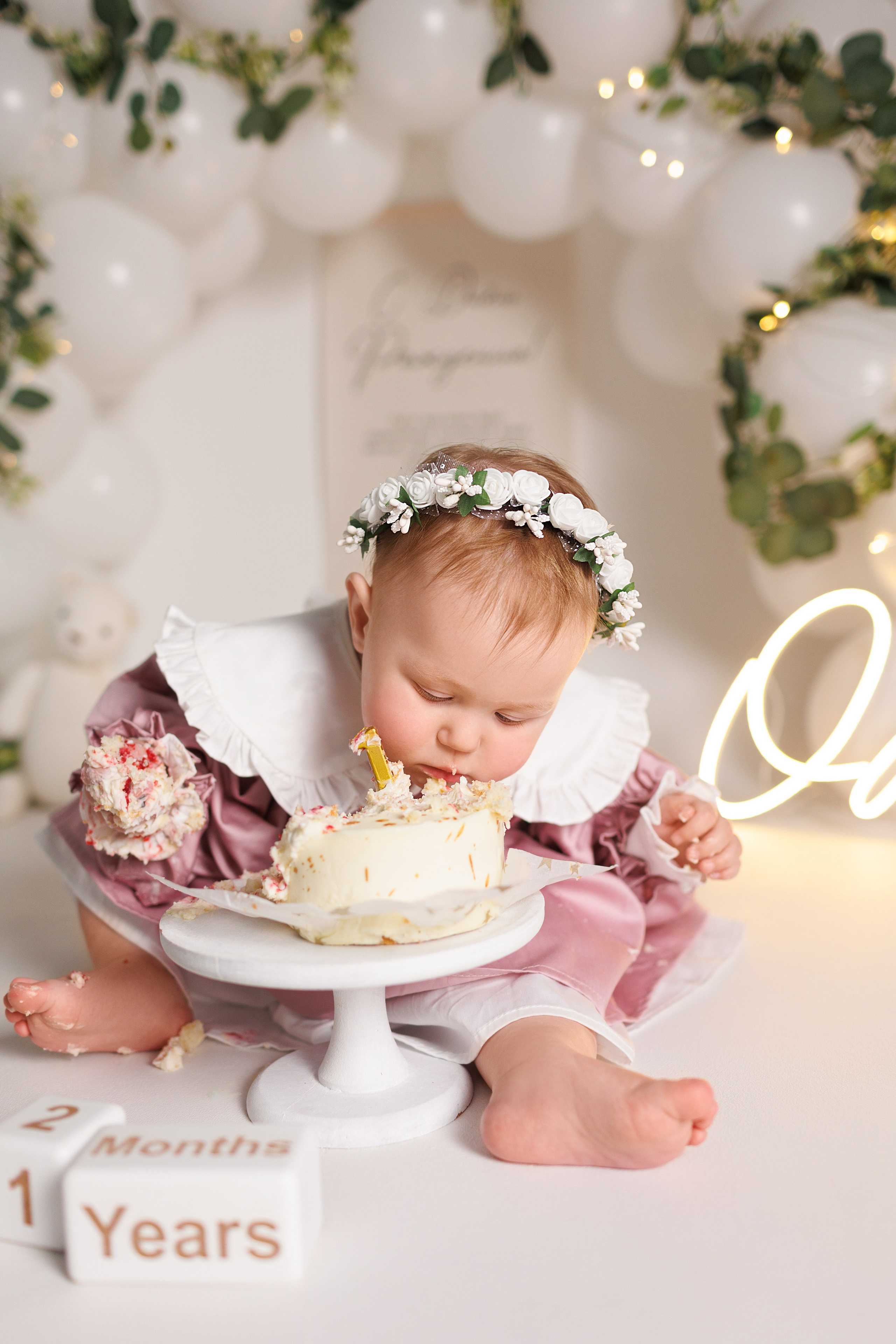 Фотосъёмка первого годика. Фотограф Беременности и Новорождённых в Кемерово