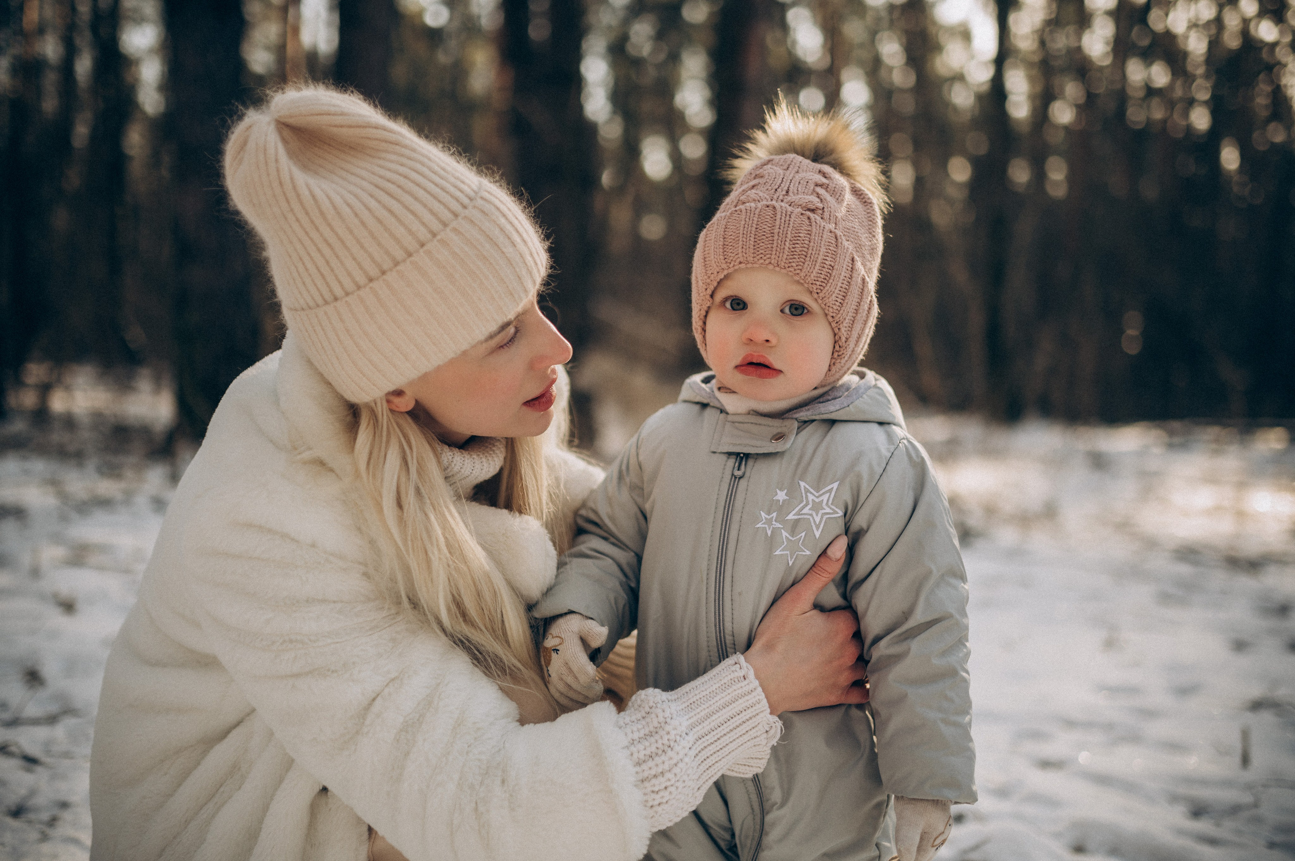 Зимняя фотосессия в лесу. Семейный фотограф в Домодедово и Москве Елена Пичугина