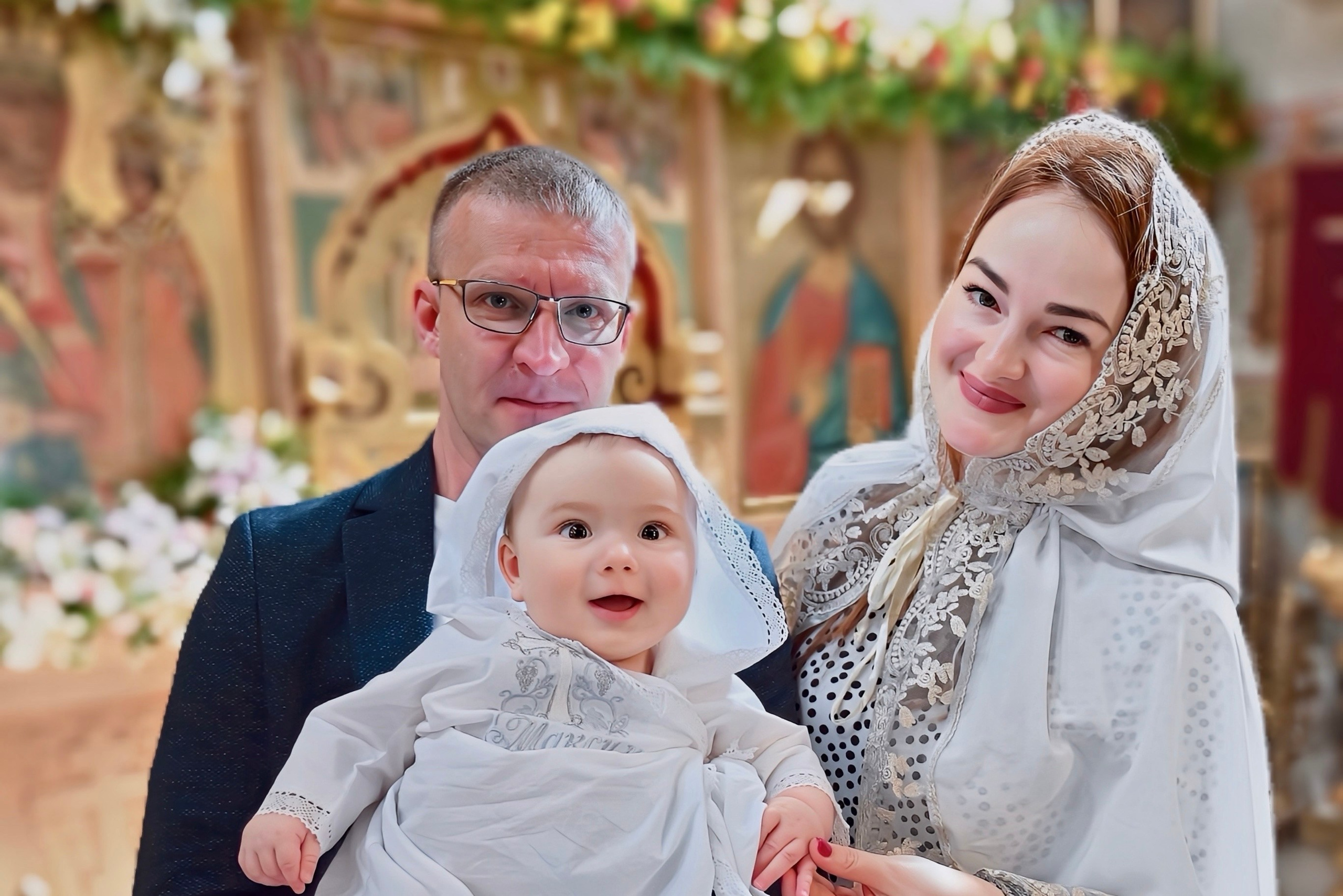 Крещение мама Лилия. Семейный и детский фотограф Москва