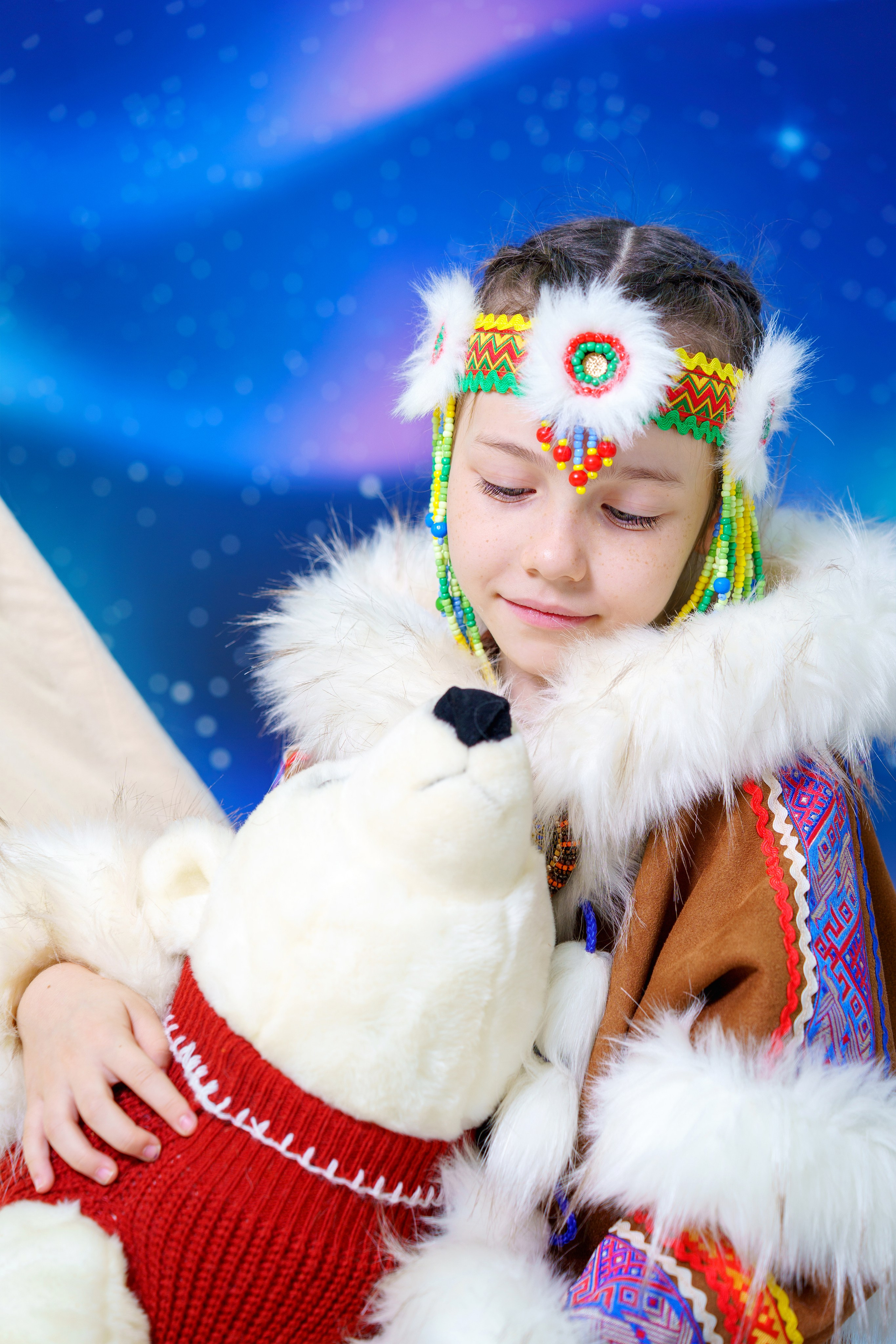 Новогодняя фотосессия для садика «Северное Сияние». Фотостудия «Стрекоза»