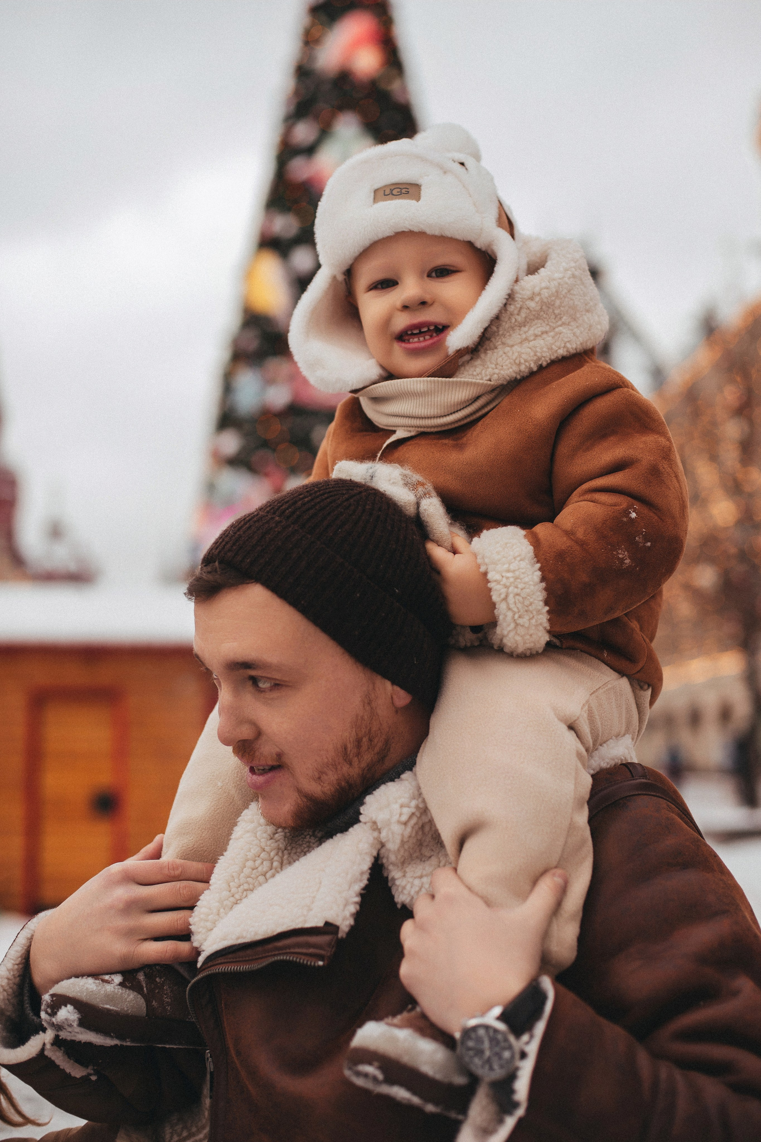 На новогодней ярмарке. Семейный фотограф в Москве