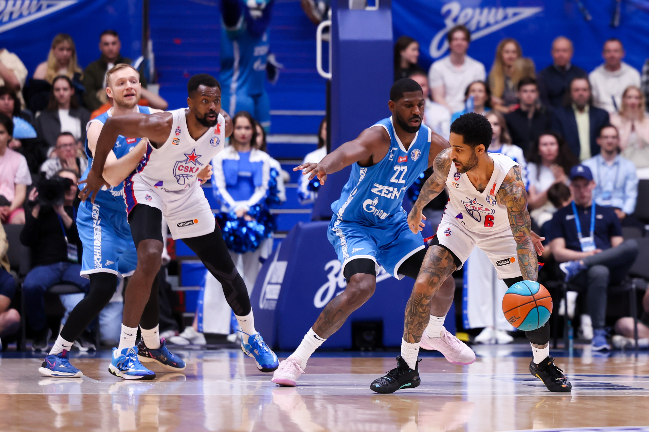 БК «Зенит» — ПБК «ЦСКА» финал ЕЛ ВТБ 5 игра 06.06.2025. Спортивный и репортажный фотограф Антон Тереханов
