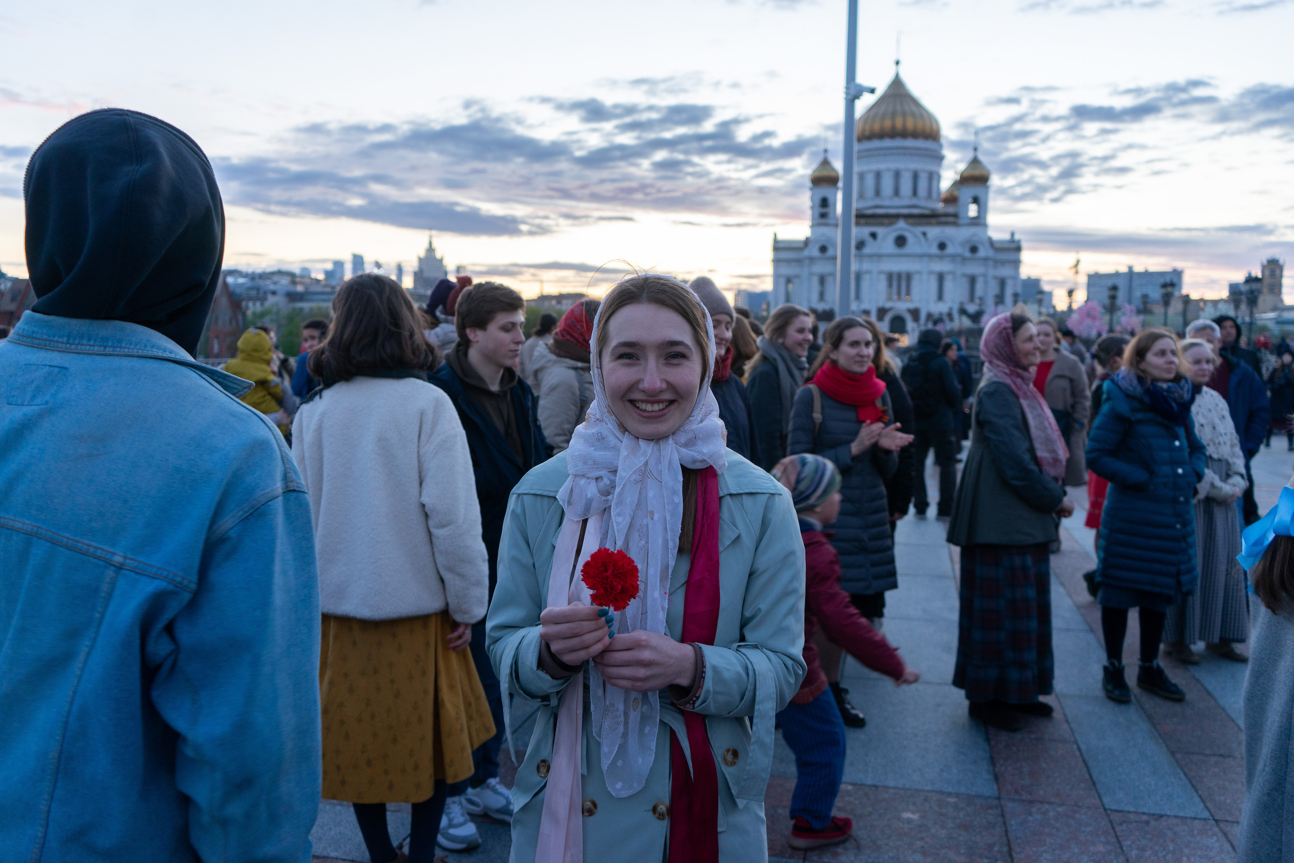 Вечерка на Патриаршем мосту. Фотограф Павел Шальнев