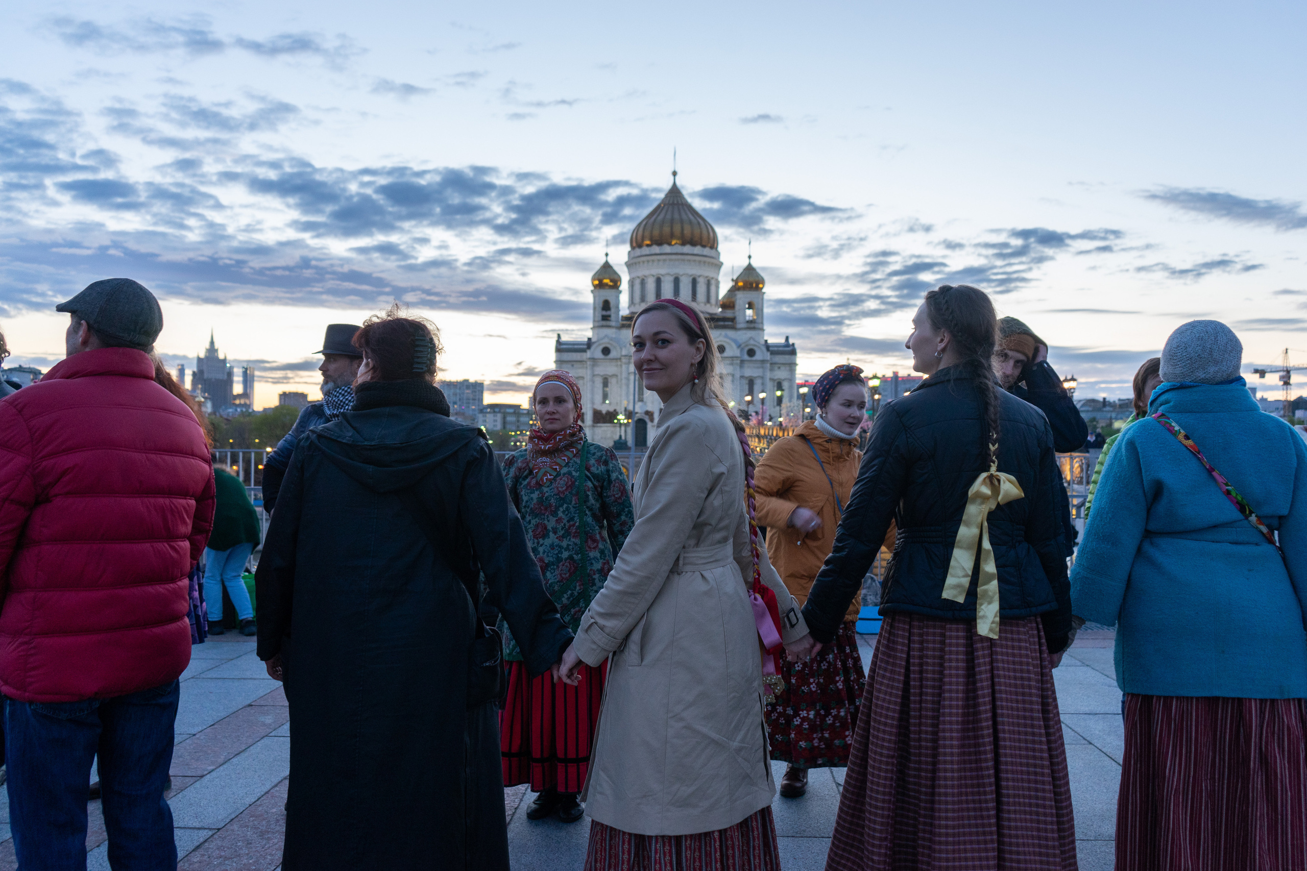 Вечерка на Патриаршем мосту. Фотограф Павел Шальнев