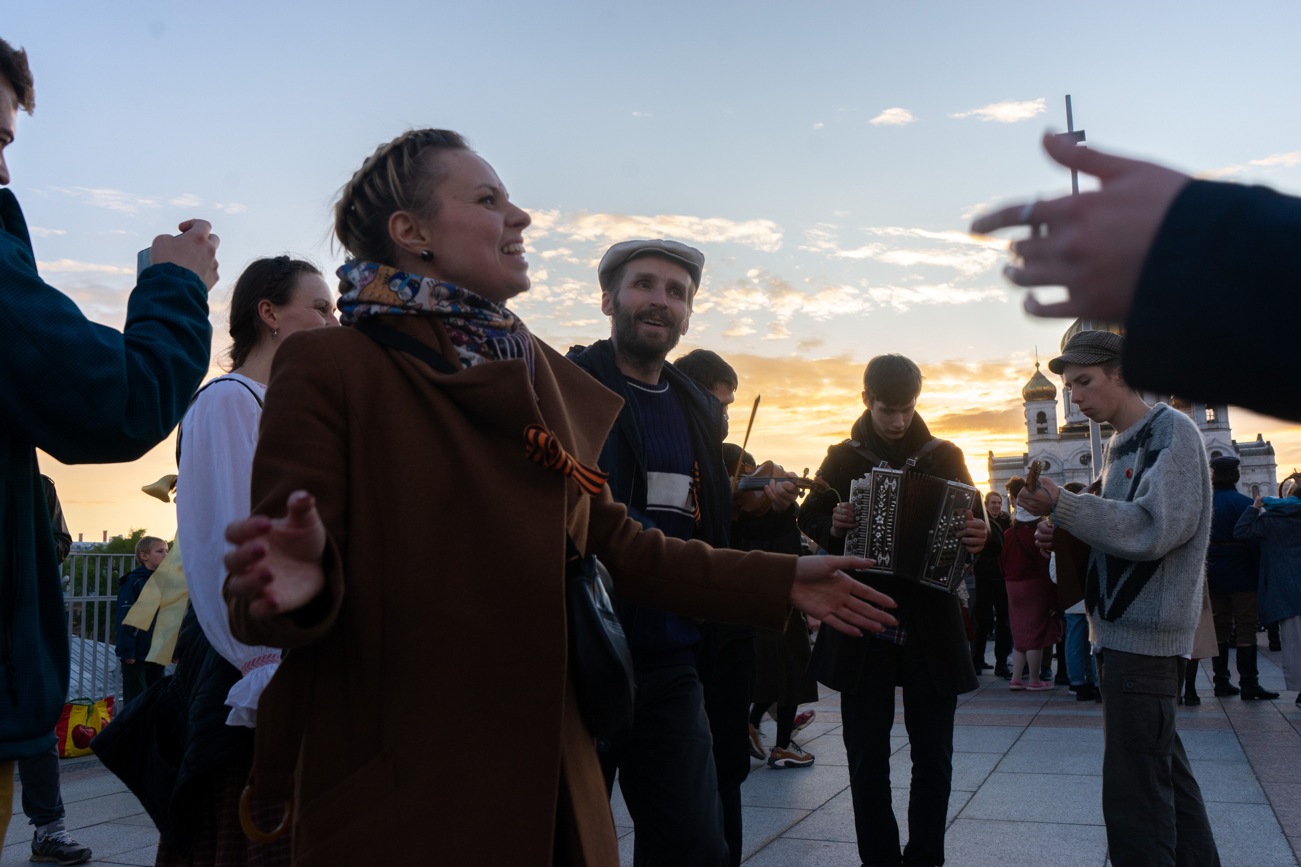 Вечерка на Патриаршем мосту. Фотограф Павел Шальнев