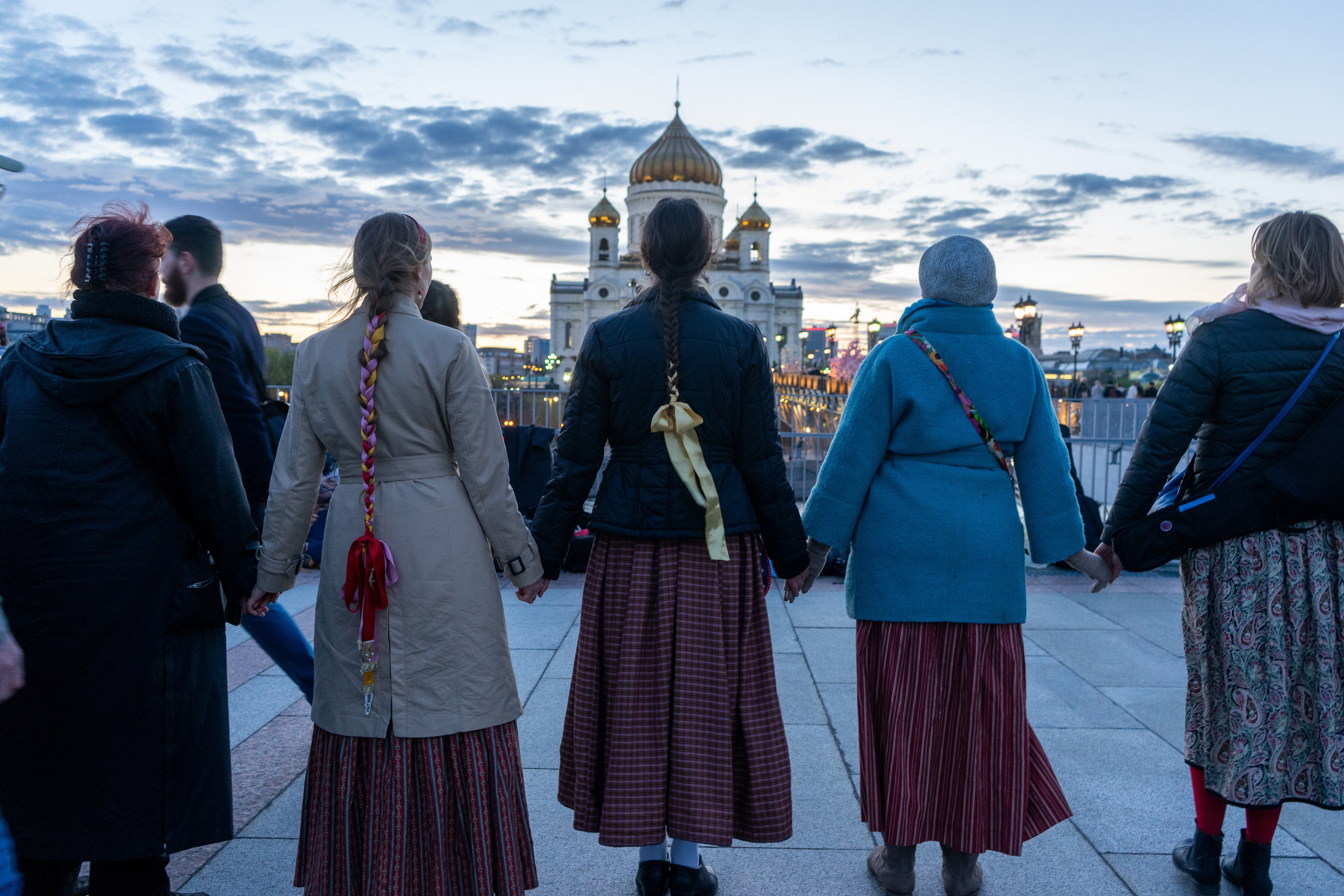 Вечерка на Патриаршем мосту. Фотограф Павел Шальнев