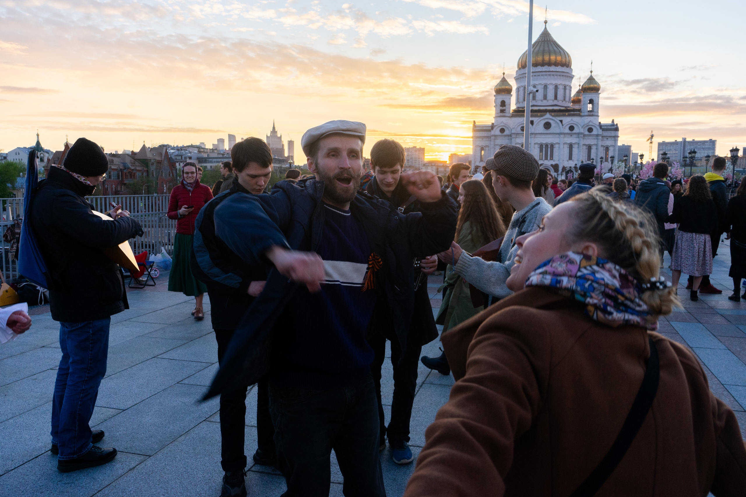 Вечерка на Патриаршем мосту. Фотограф Павел Шальнев