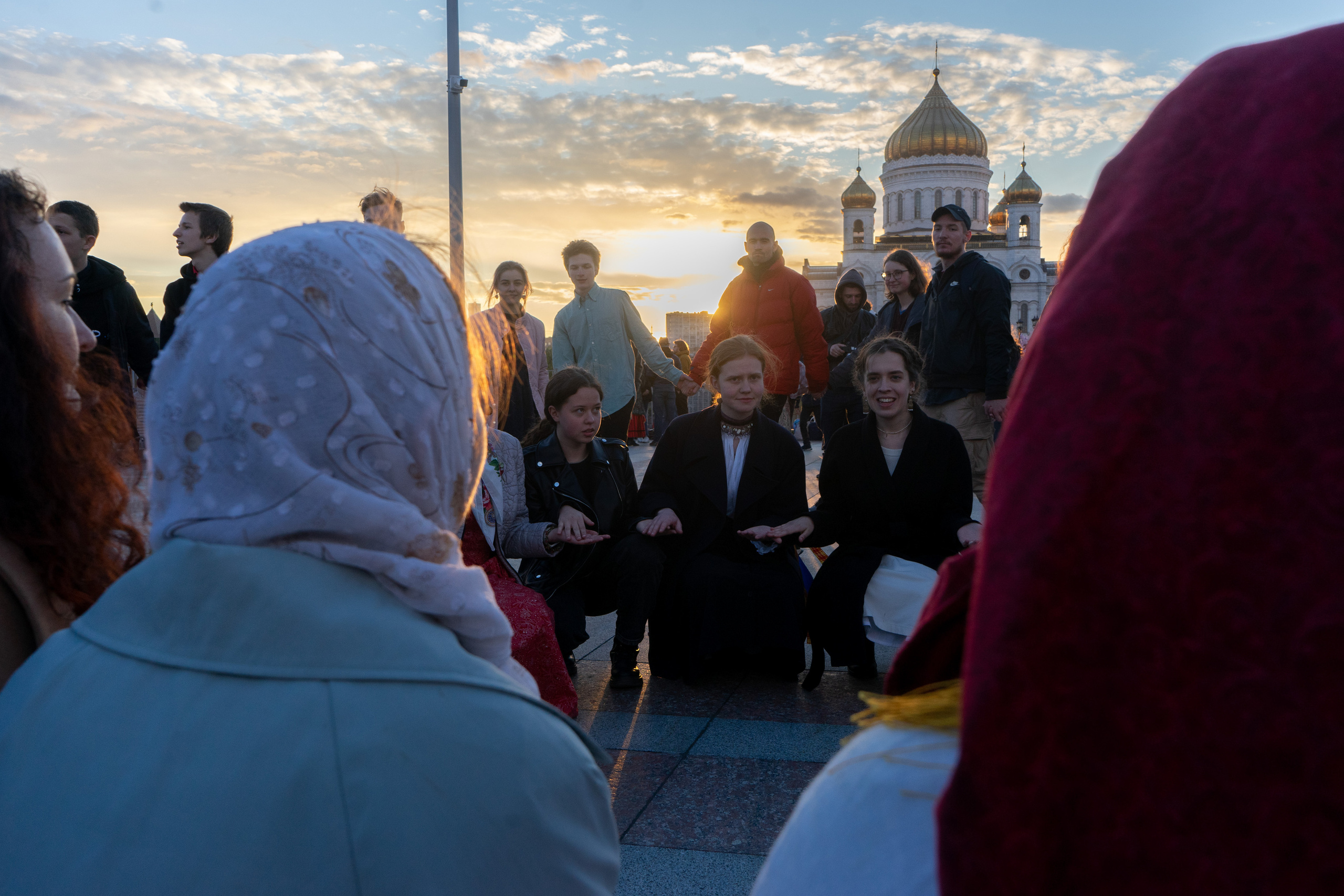 Вечерка на Патриаршем мосту. Фотограф Павел Шальнев