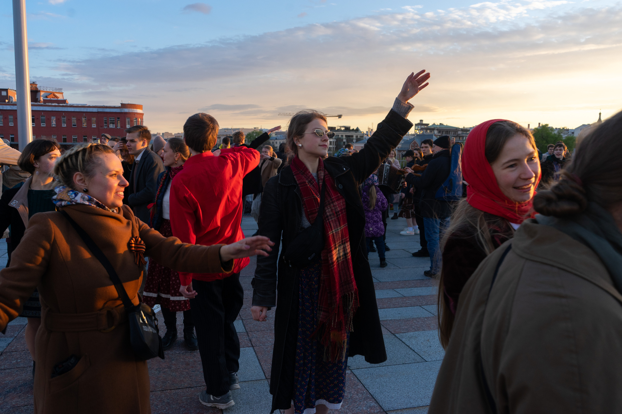 Вечерка на Патриаршем мосту. Фотограф Павел Шальнев