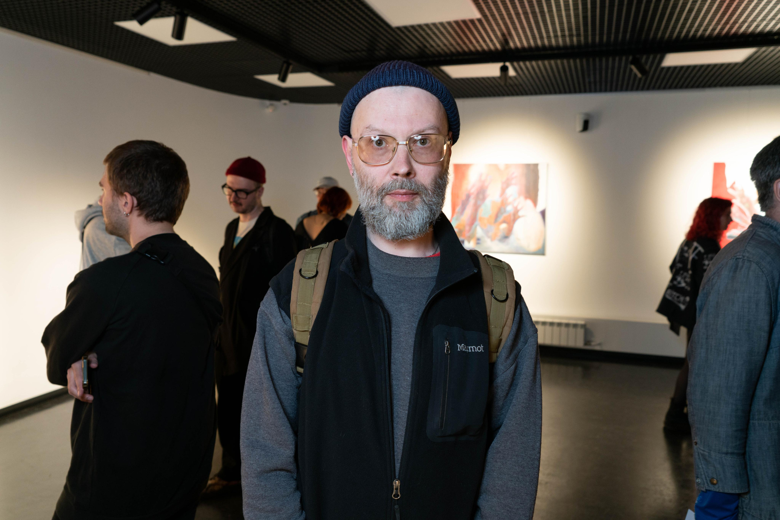 Открытие выставки «Щупальца длиннее ночи». Фотограф Павел Шальнев