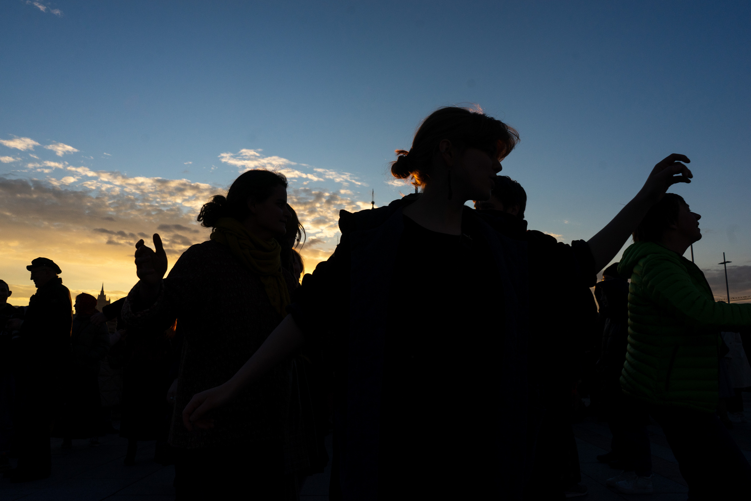 Вечерка на Патриаршем мосту. Фотограф Павел Шальнев