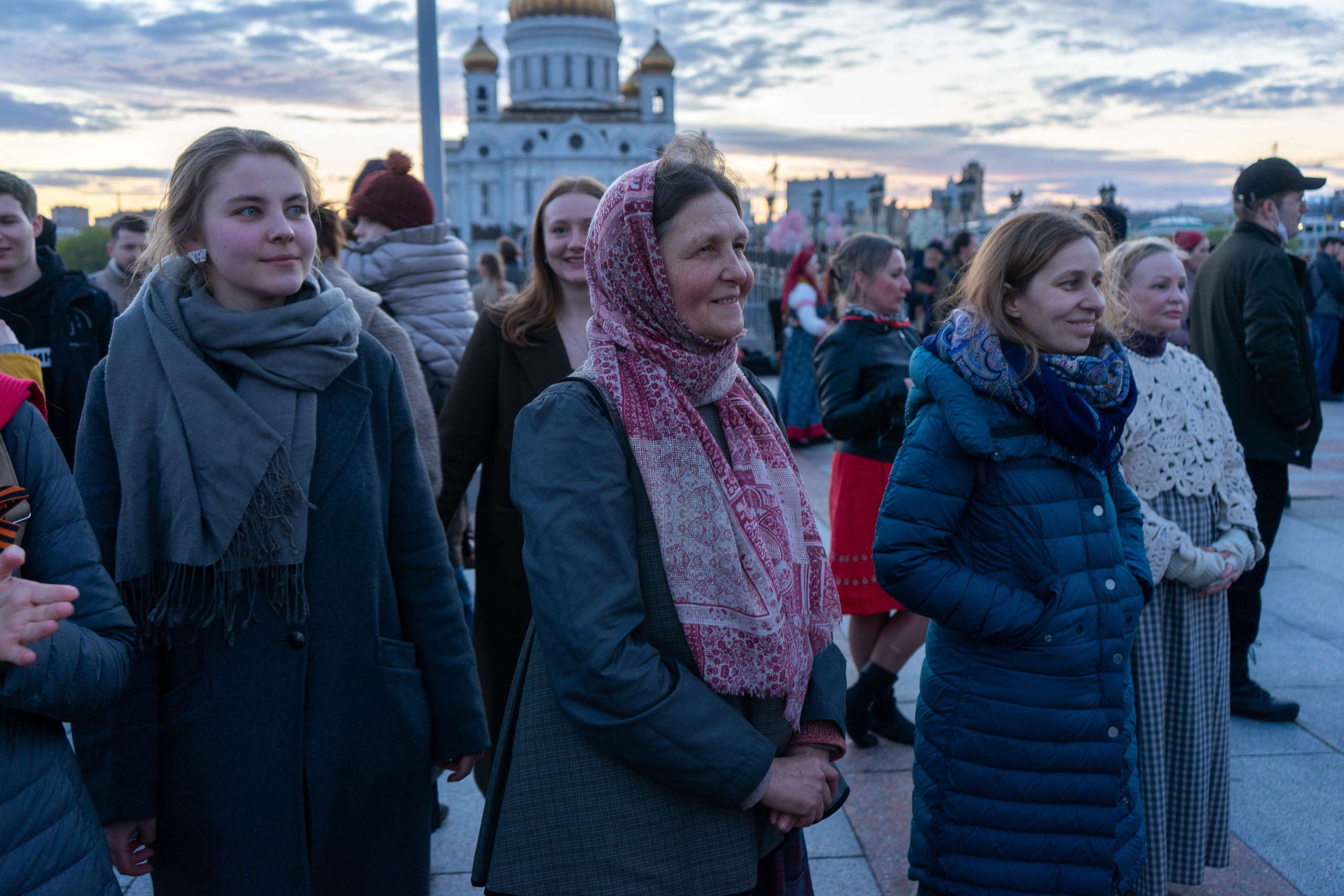Вечерка на Патриаршем мосту. Фотограф Павел Шальнев