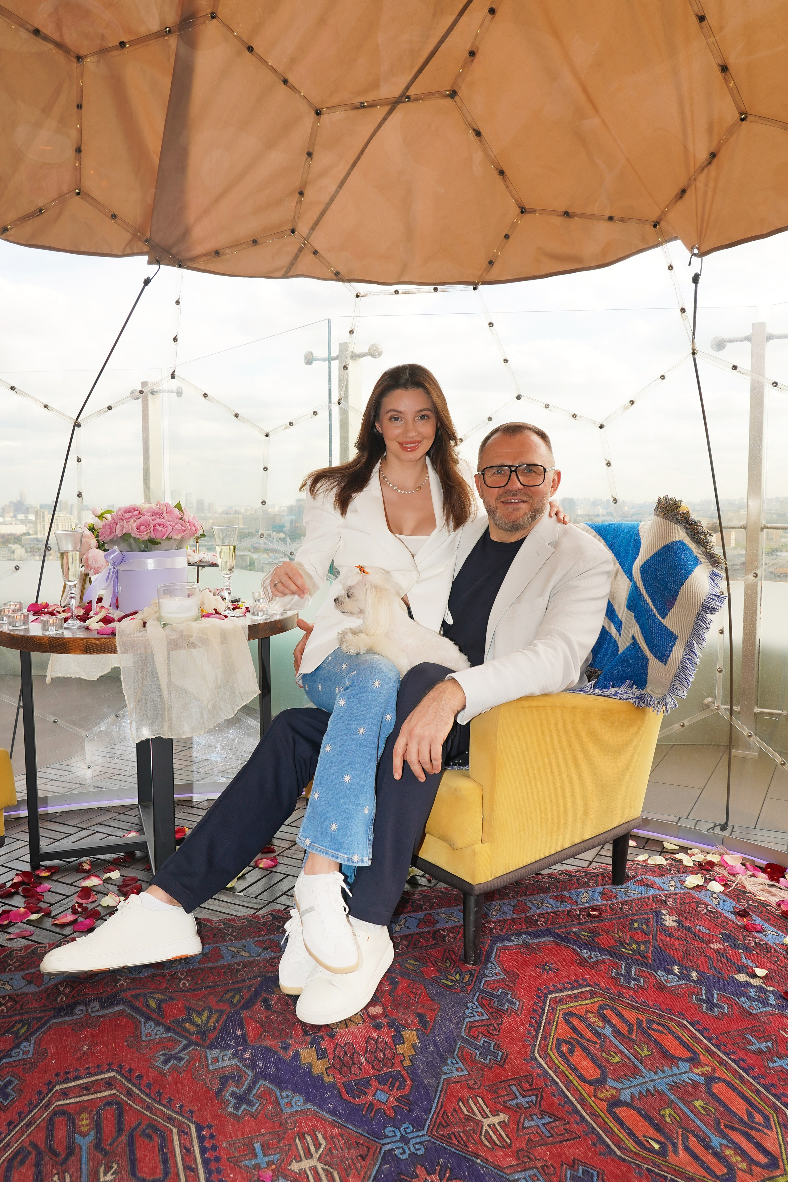 Свидание на крыше. Алена и Андреас. Анна, фотограф Москва, Зеленоград