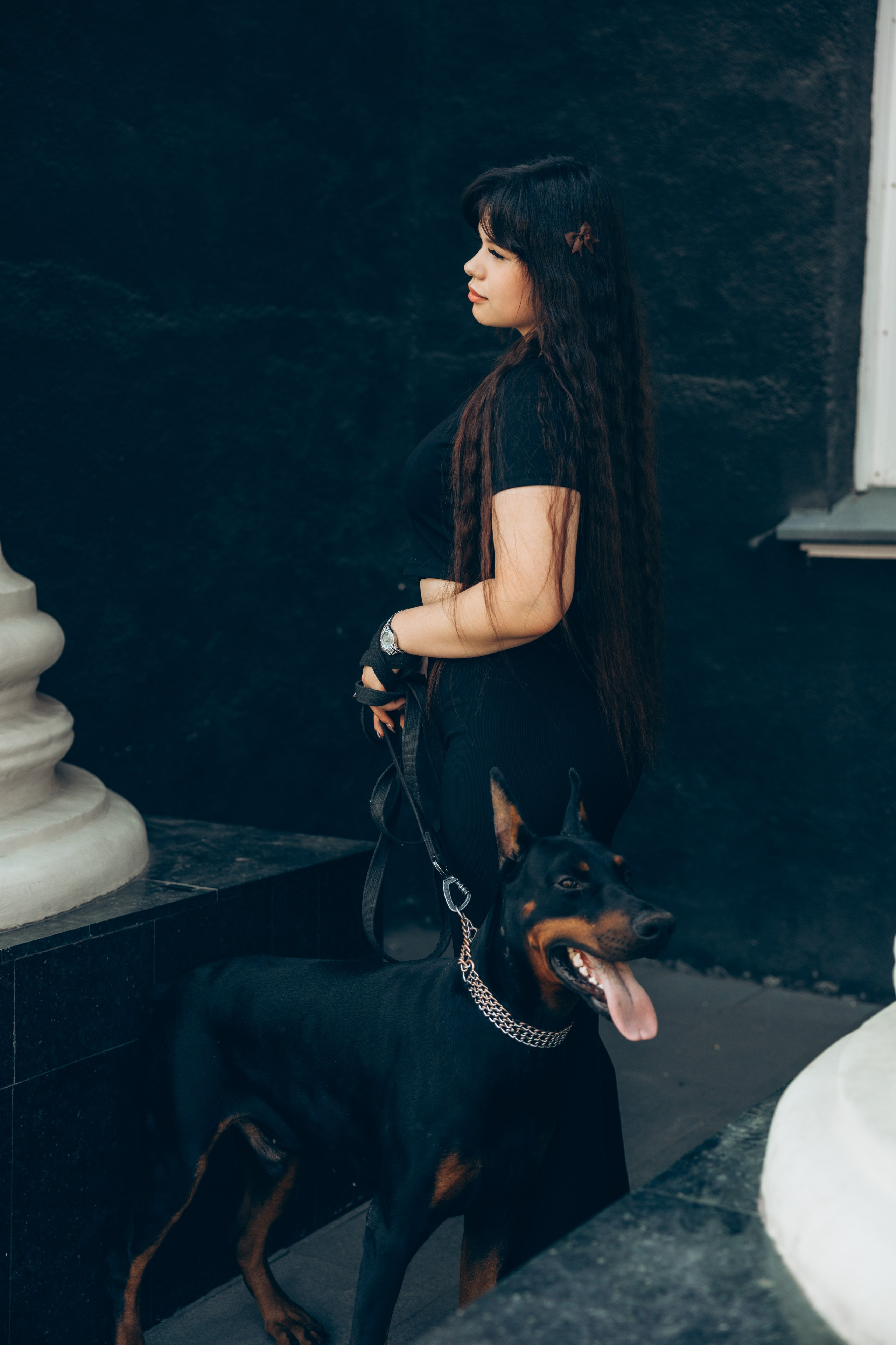 Фотосессия с доберманом. Свадебный, семейный фотограф в Иркутске Светлана Макаричева