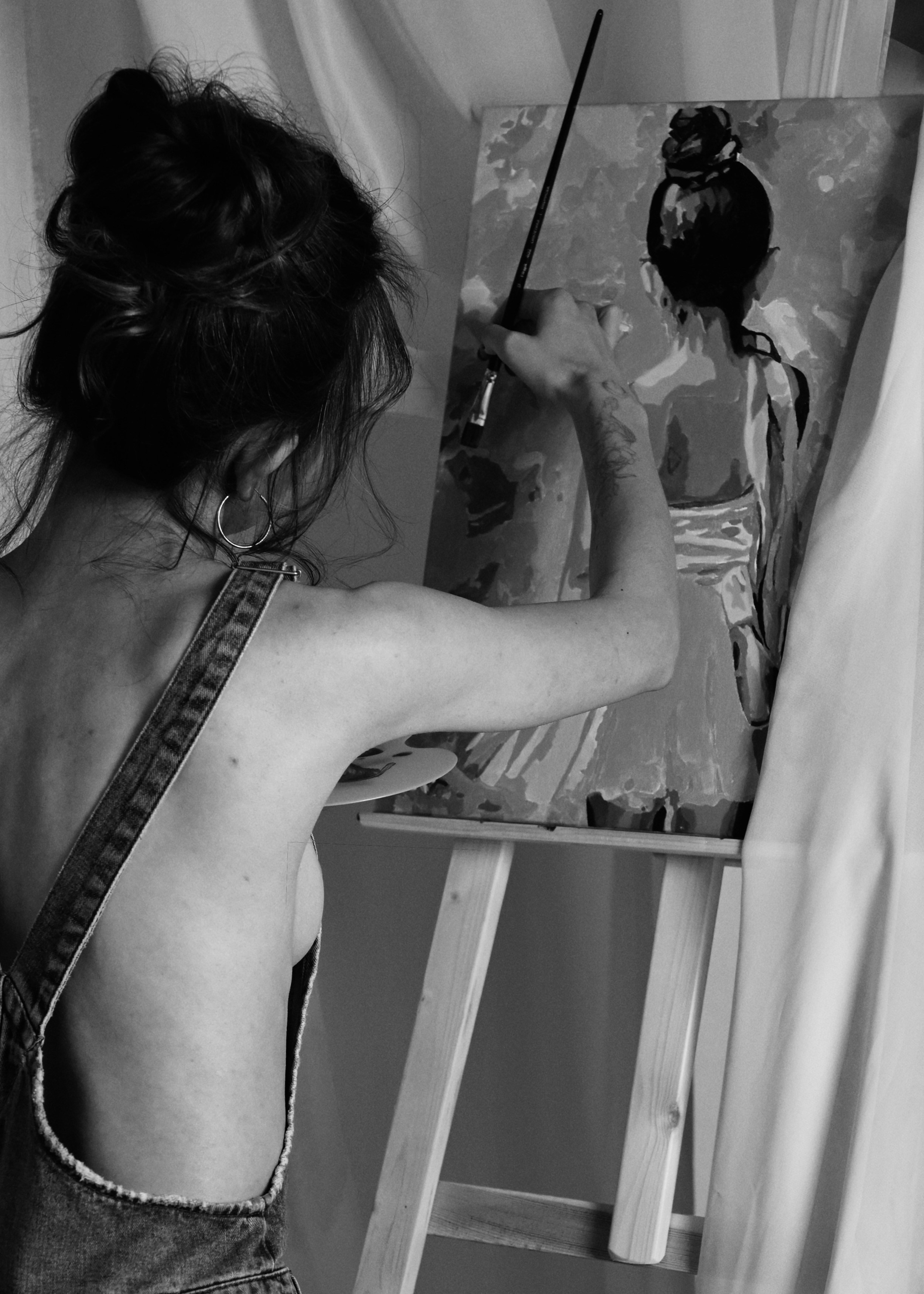 Черно-белая художественная фотосессия в Калуге. Фотограф Регина Барская, Калуга