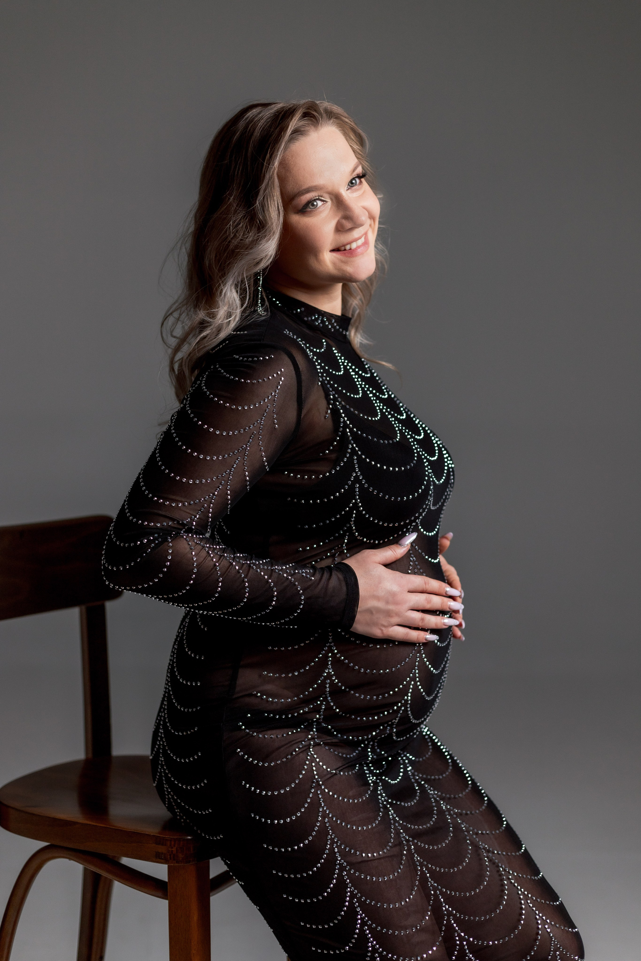 Девять месяцев до встречи с малышом, красивая фотосессия беременности. Фотограф Ольга Баранова