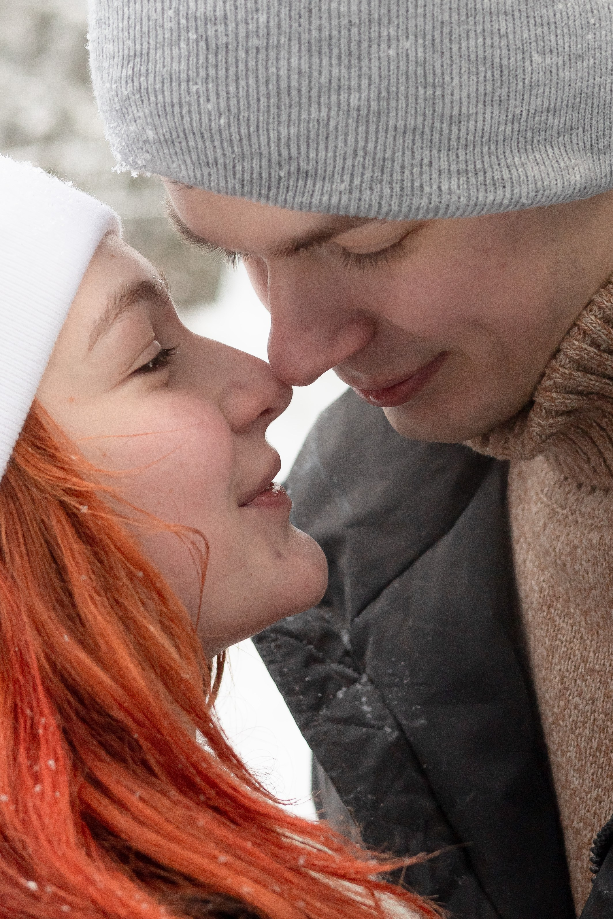 Николь и Егор. Зимняя фотосессия в Шуваловском парке. Портретный фотограф Панферова Регина г. Санкт-Петербург, г. Казань