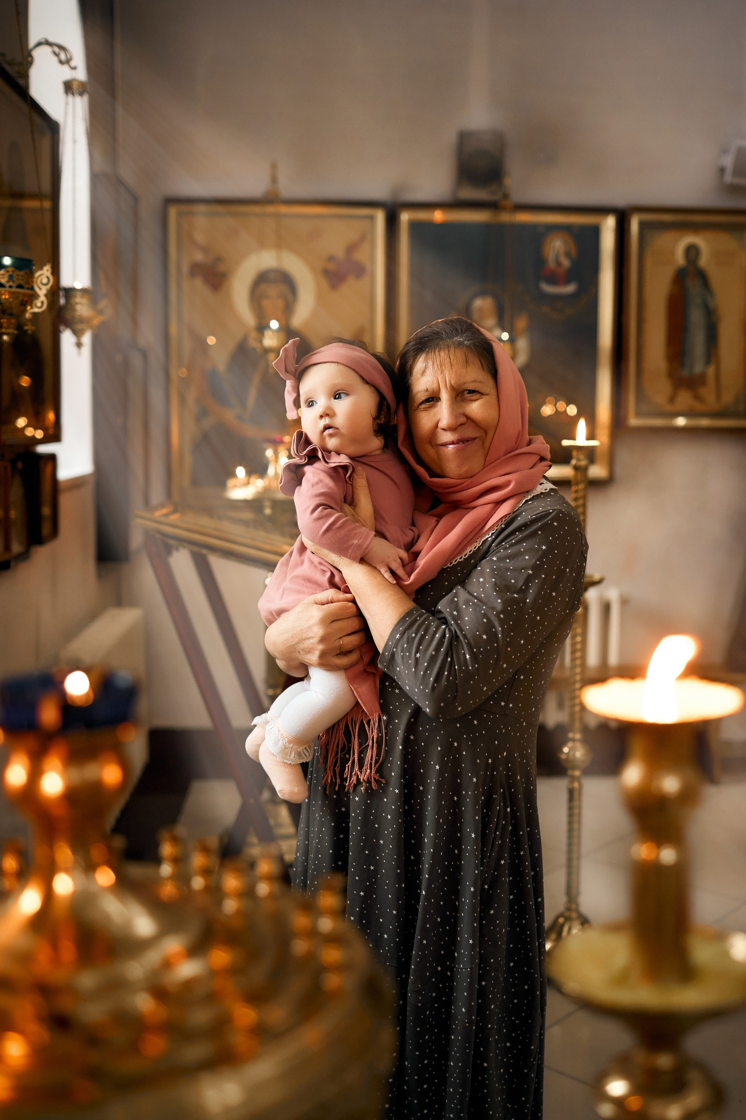 Таинство Крещения. Фотограф Москва|Ясенево Яна Новокрещенных
