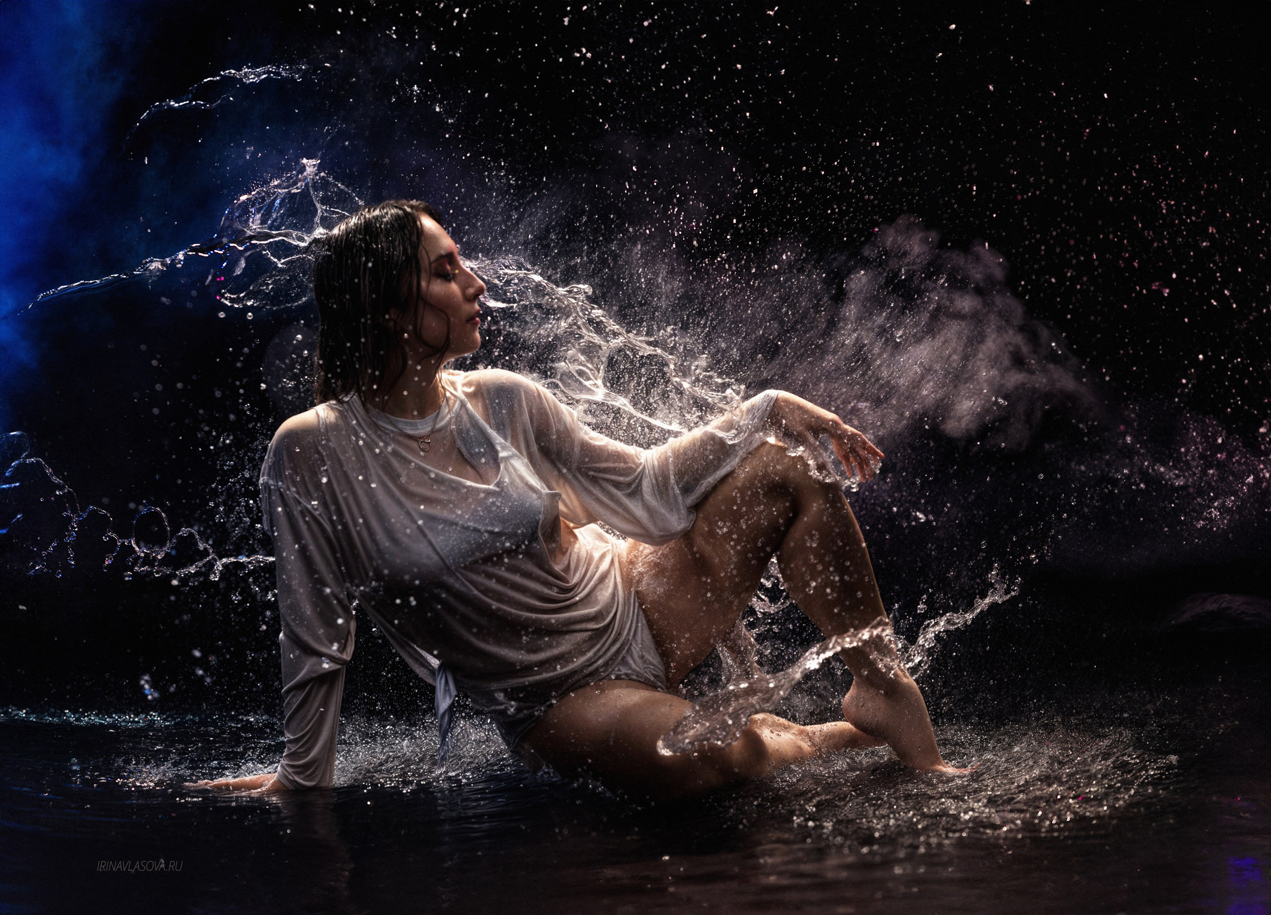 фотосессия с брызгами воды 