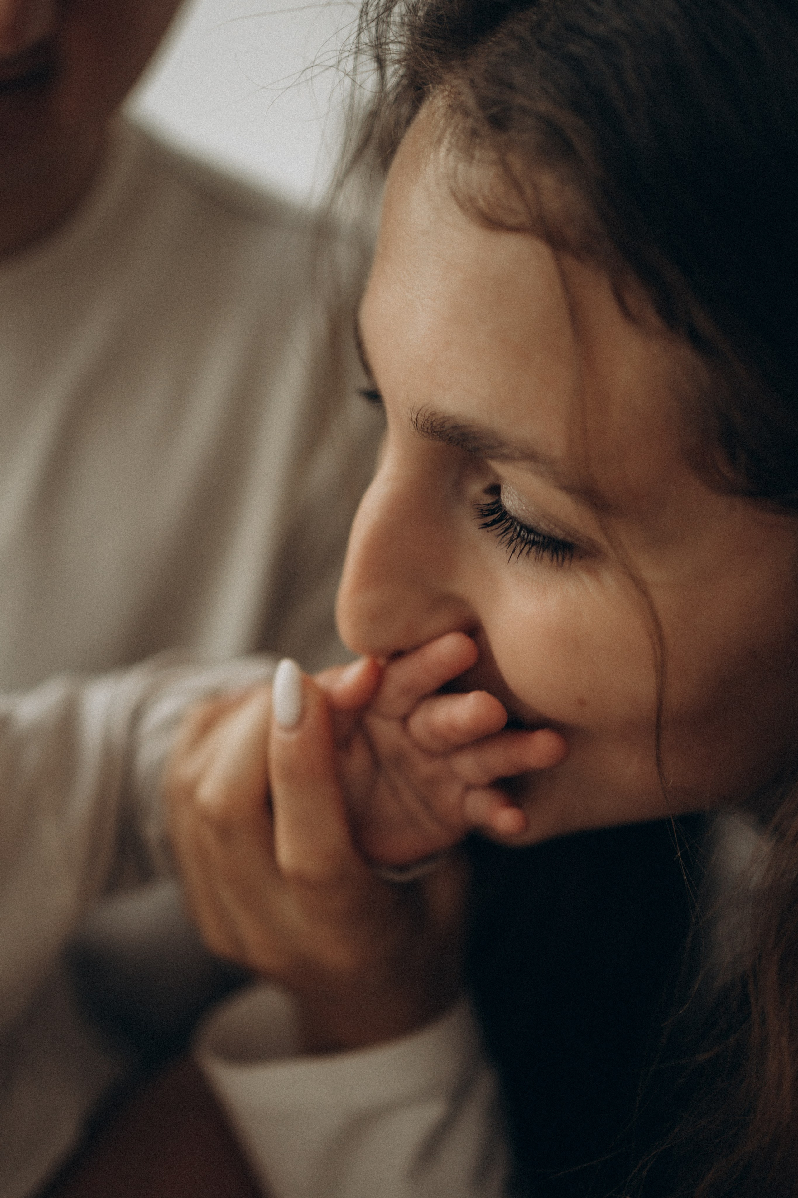 Яна, Дима и малыш Мирон. Семейный, домашний, ньюборн фотограф Москва Цветкова Елизавета